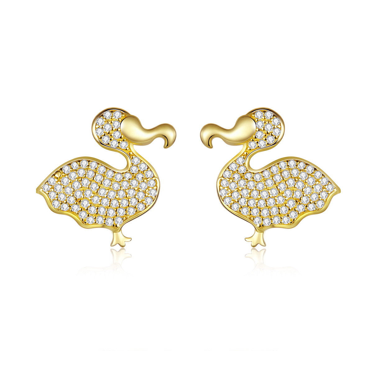pandora style dodo bird stud earrings bse370