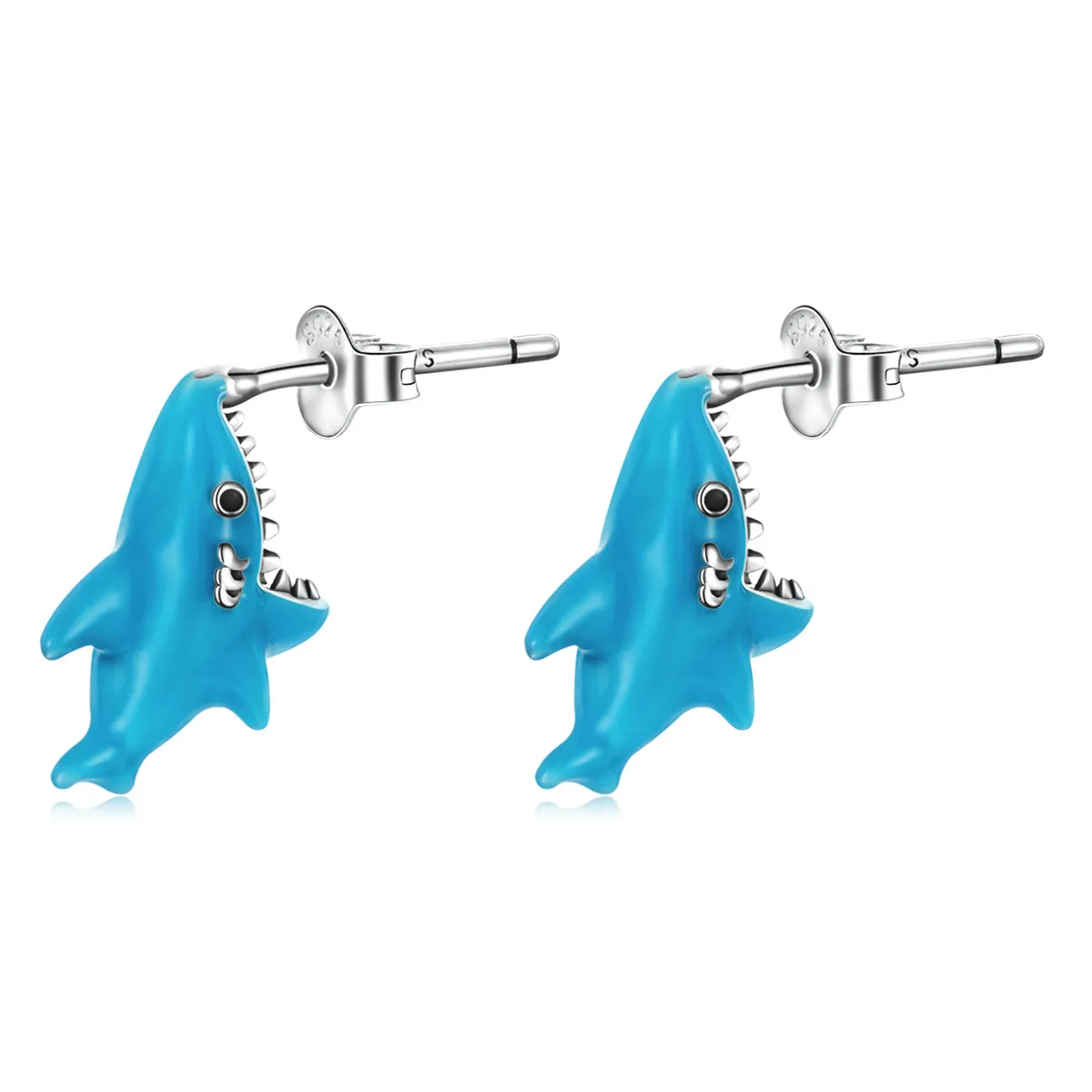 PANDORA Style Funny Little Shark Stud Earrings - BSE563