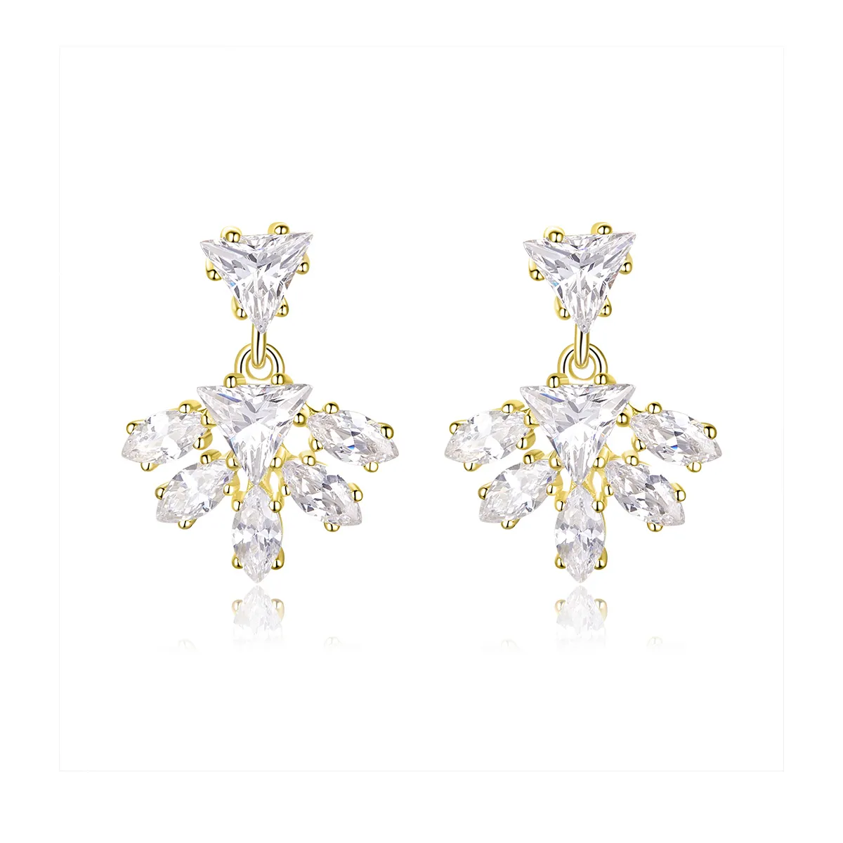 PANDORA Style Golden Memories Stud Earrings - BSE226