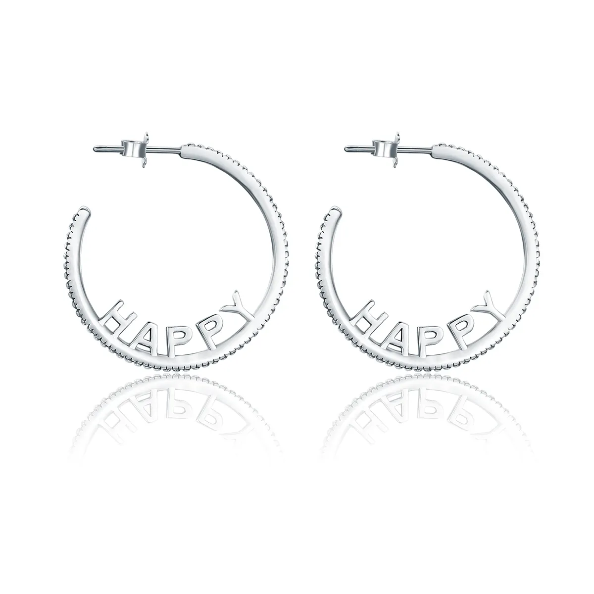 pandora style happy wishes stud earrings vse087