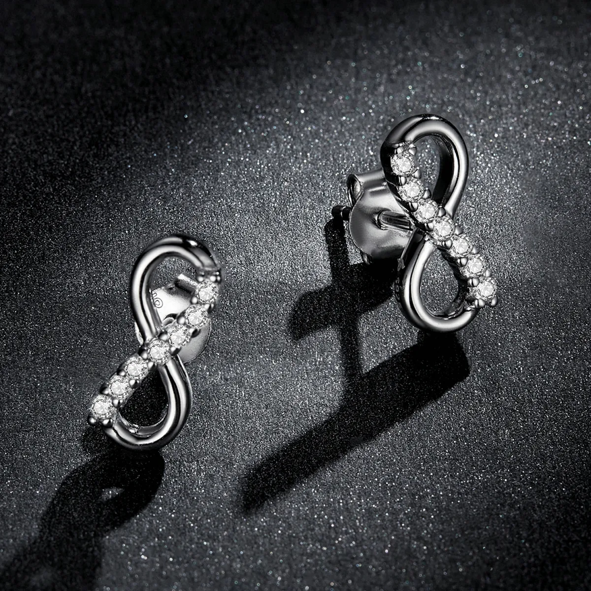 PANDORA Style Infinity Symbol - Shine Stud Earrings - BSE543