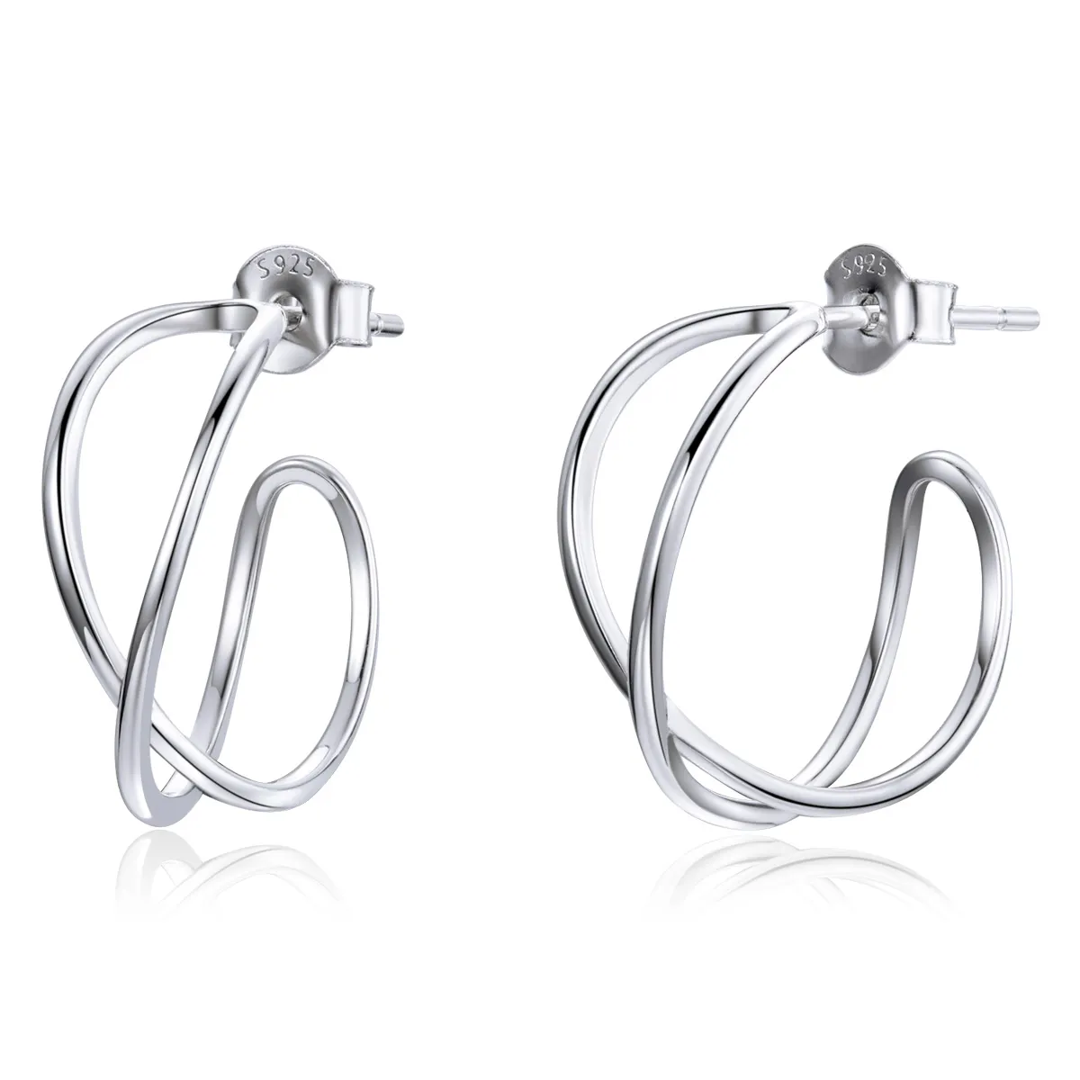 PANDORA Style Intertwined Love Stud Earrings - SCE1195