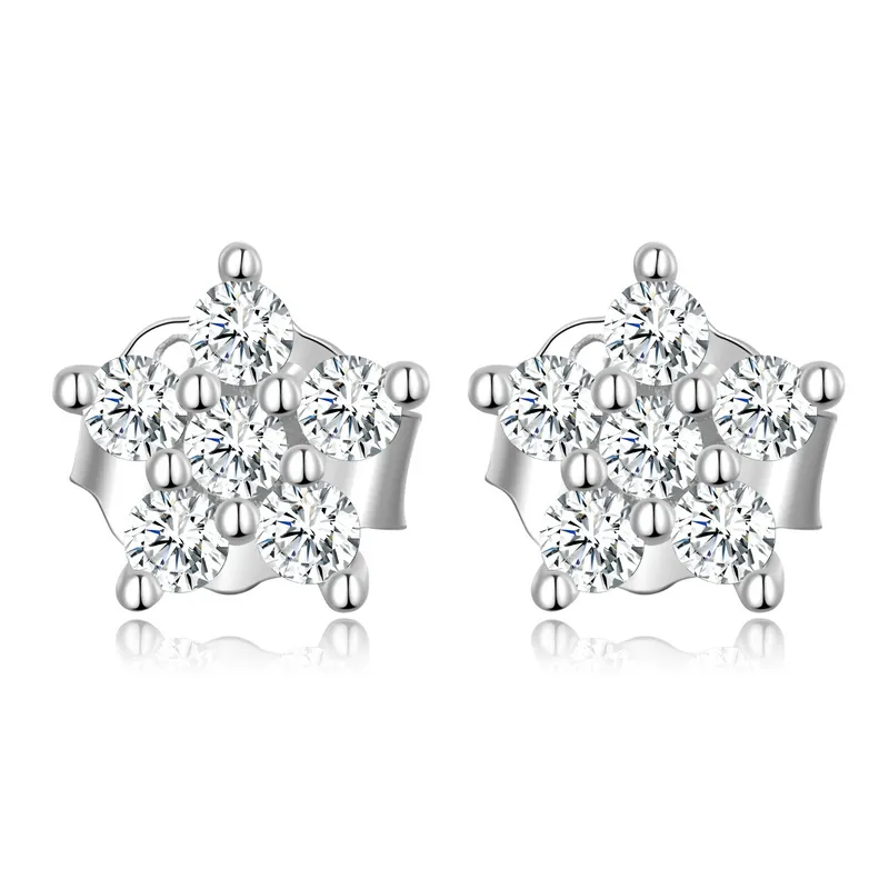 pandora style mini flower stud earrings bse598 a