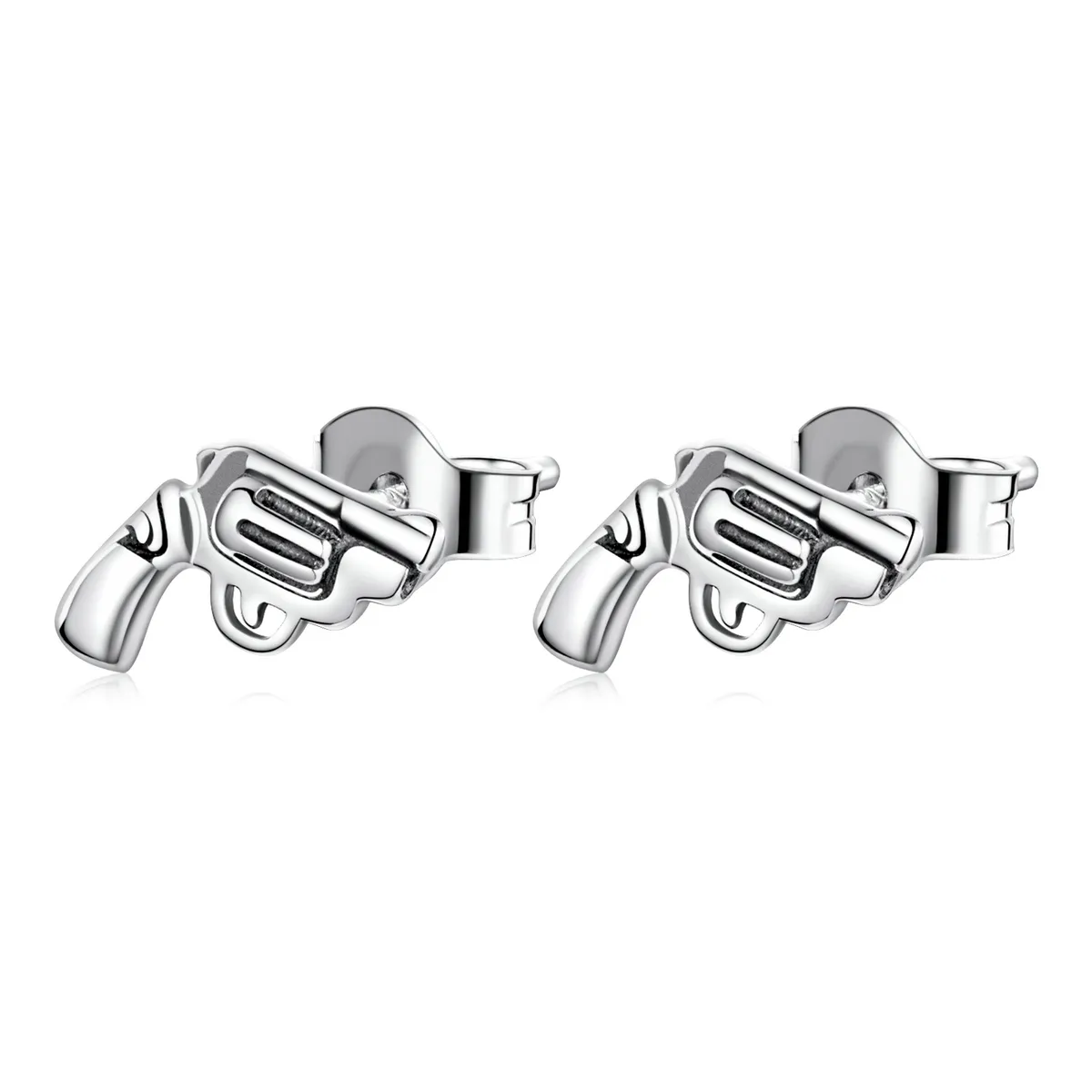 pandora style mini pistol stud earrings sce1293