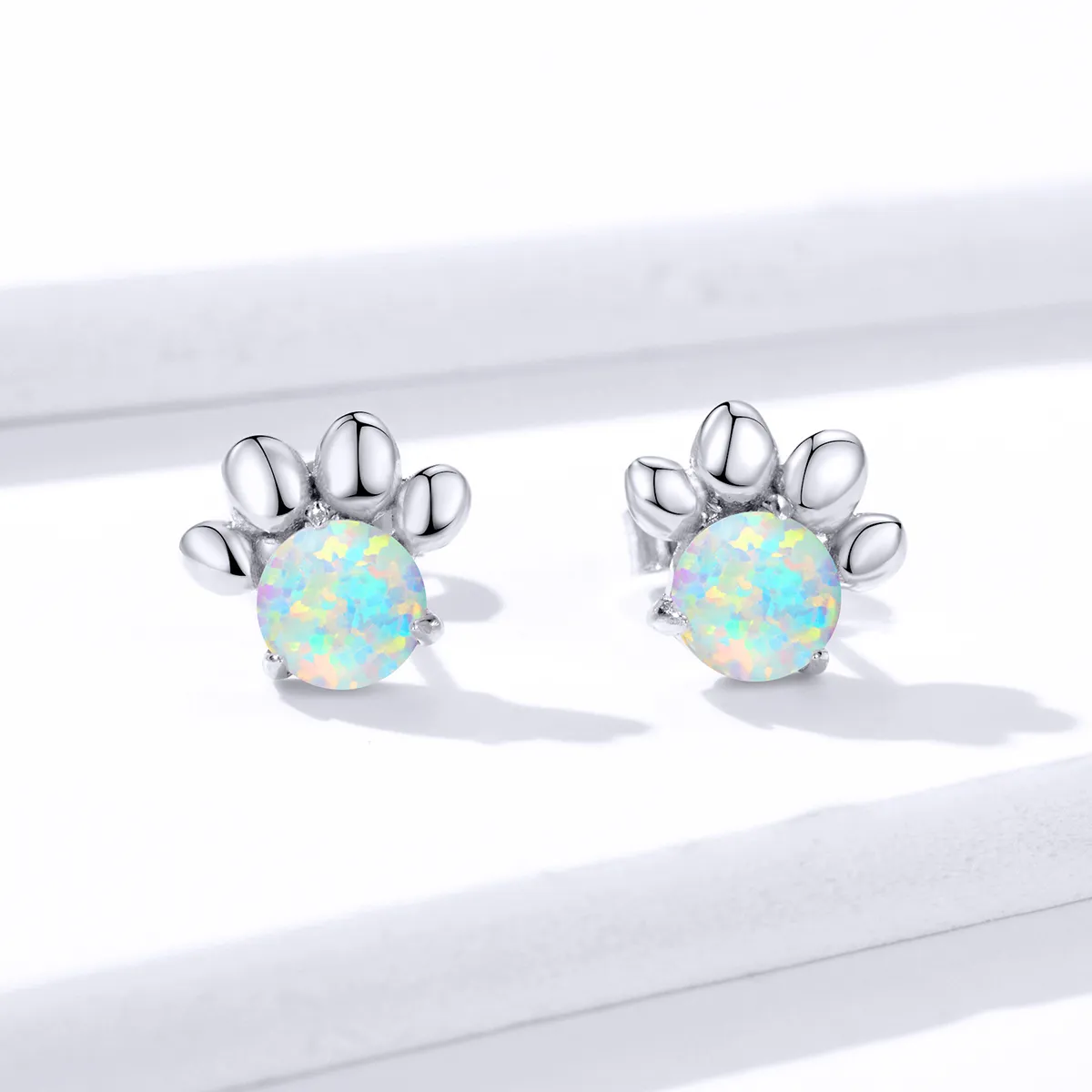 PANDORA Style Opal Pet Seal Stud Earrings - BSE346