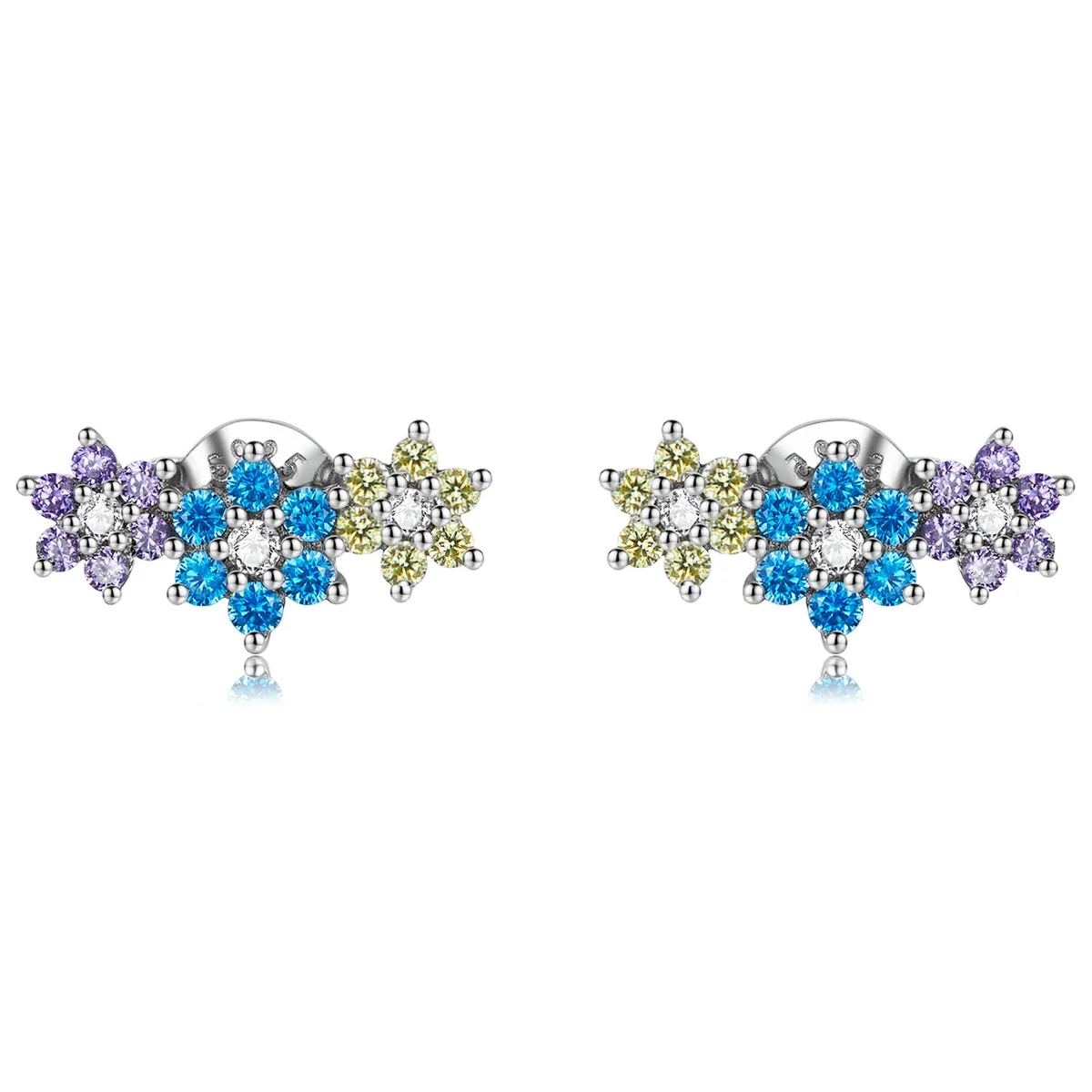 PANDORA Style Shine Flowers Stud Earrings - BSE593