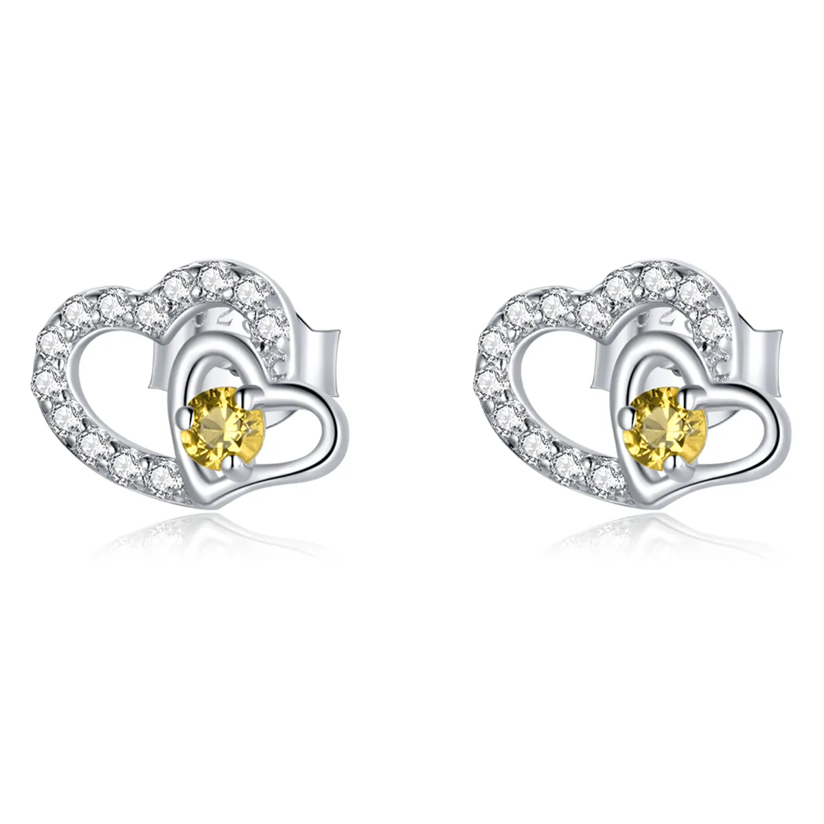 PANDORA Style Shine Love Stud Earrings - BSE528