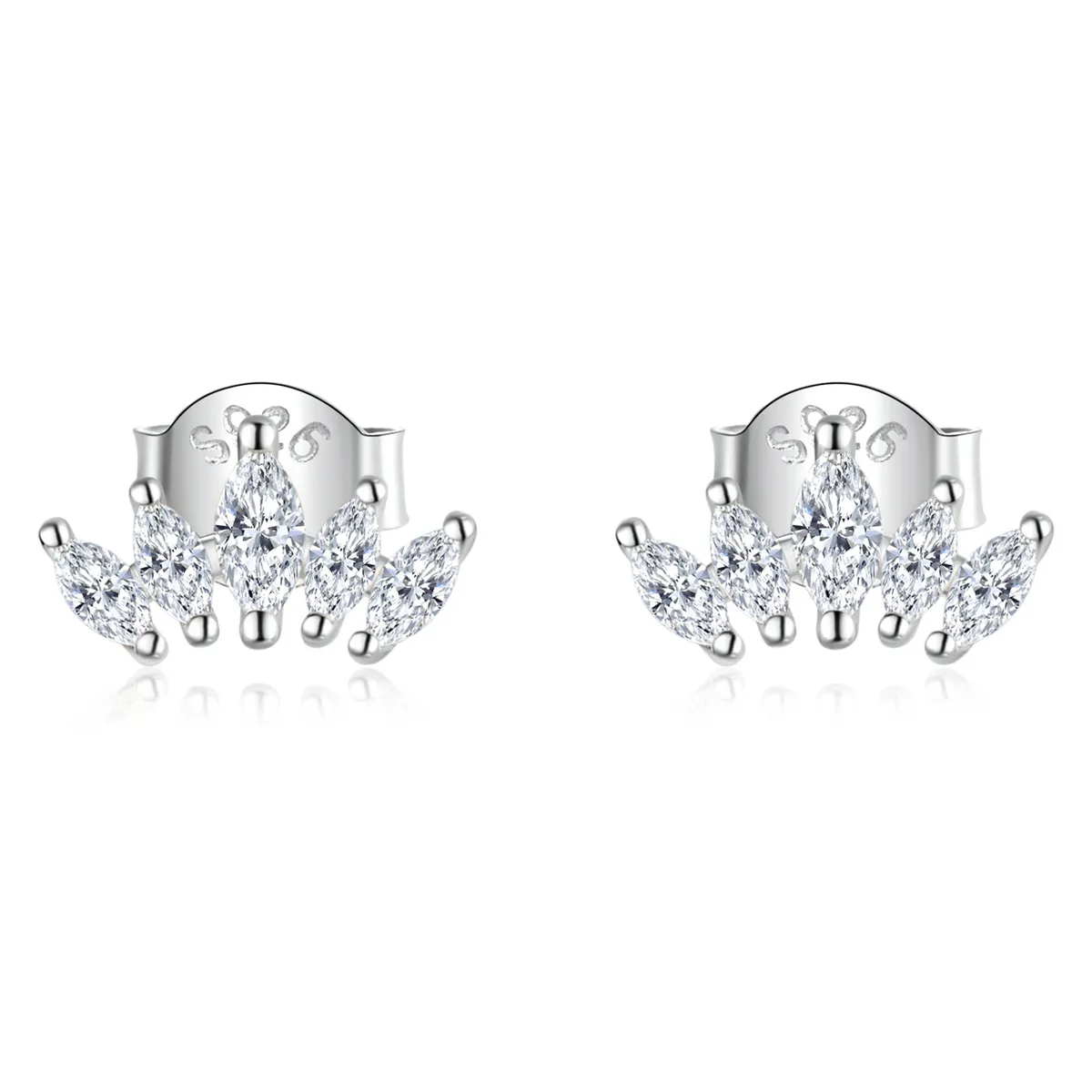 PANDORA Style Shining Crown Stud Earrings - BSE521