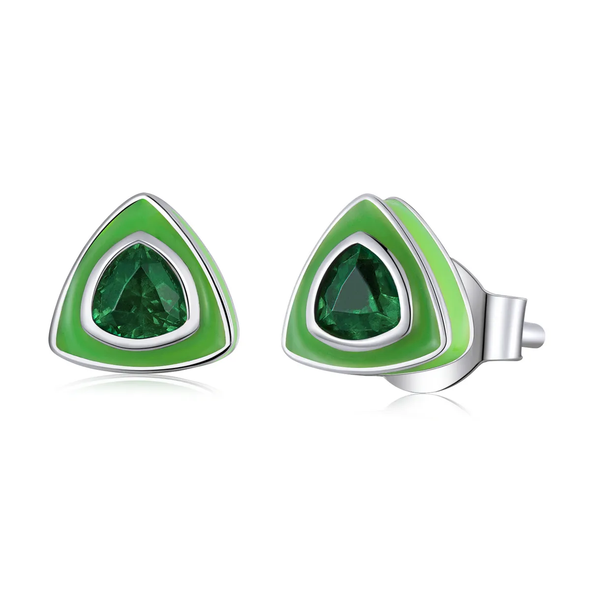 PANDORA Style Simple Triangle Stud Earrings - SCE1368