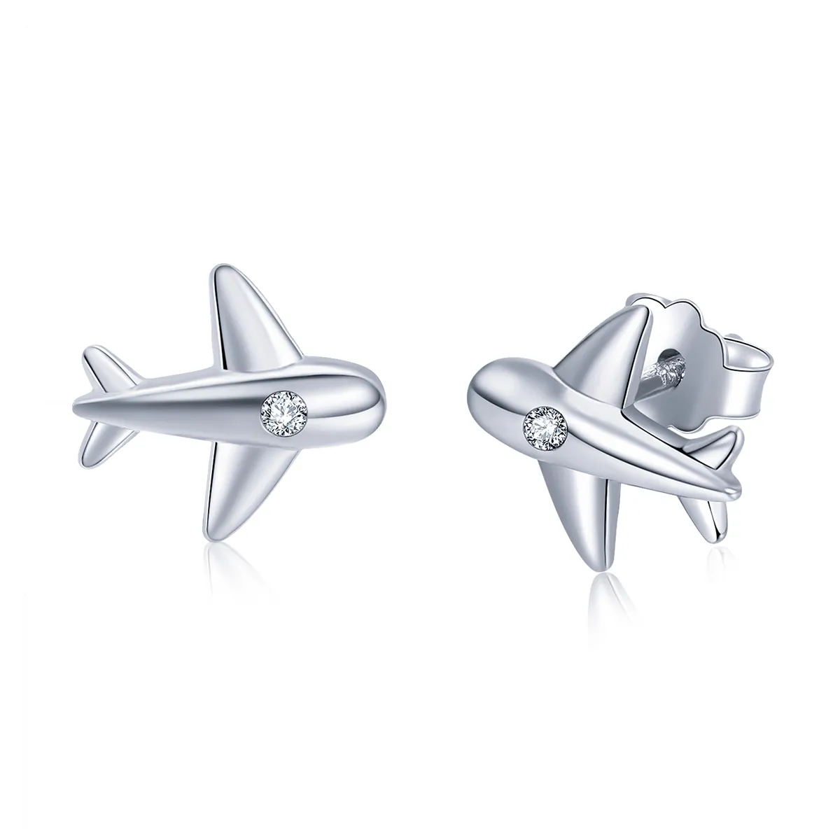 PANDORA Style Small Airplane Stud Earrings - VSE153