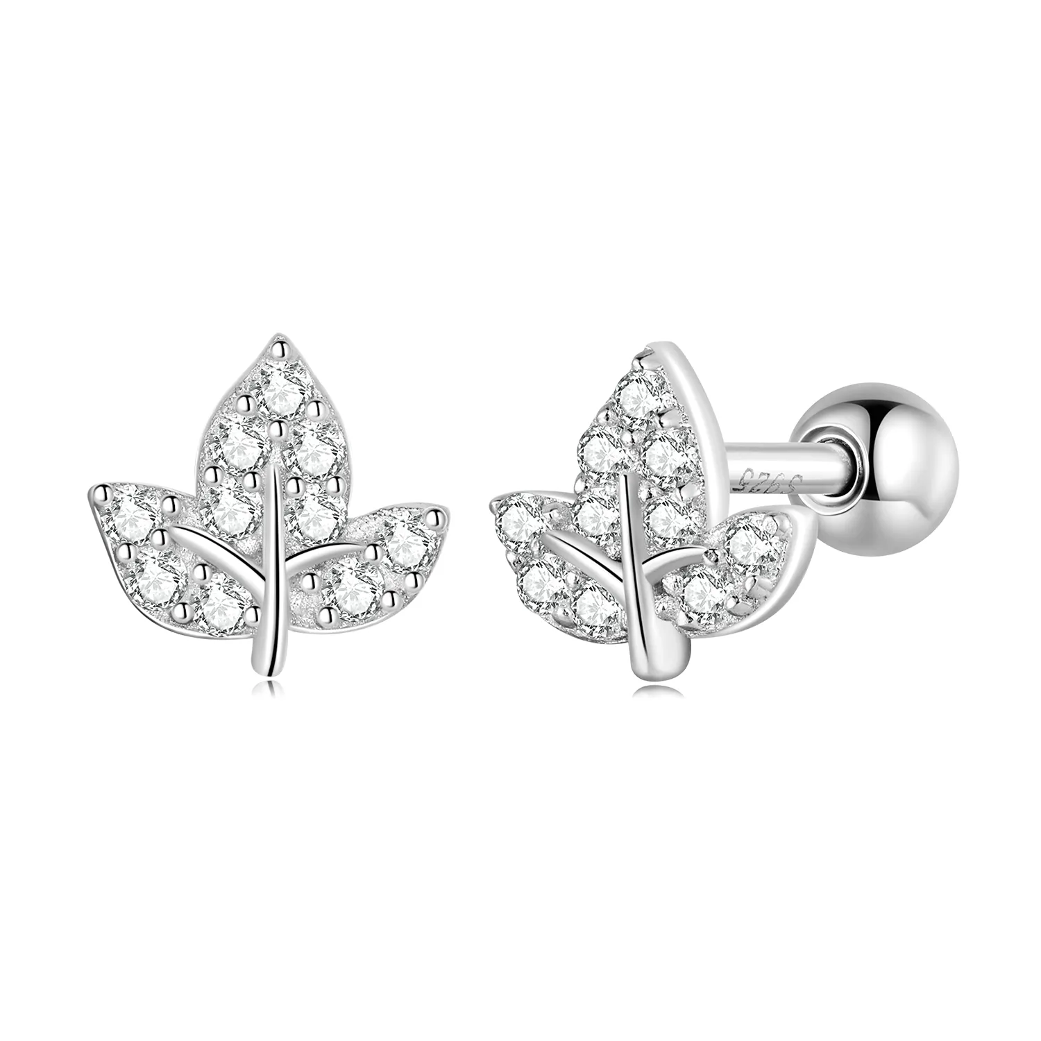 PANDORA Style Small Leaves Stud Earrings - SCE1459