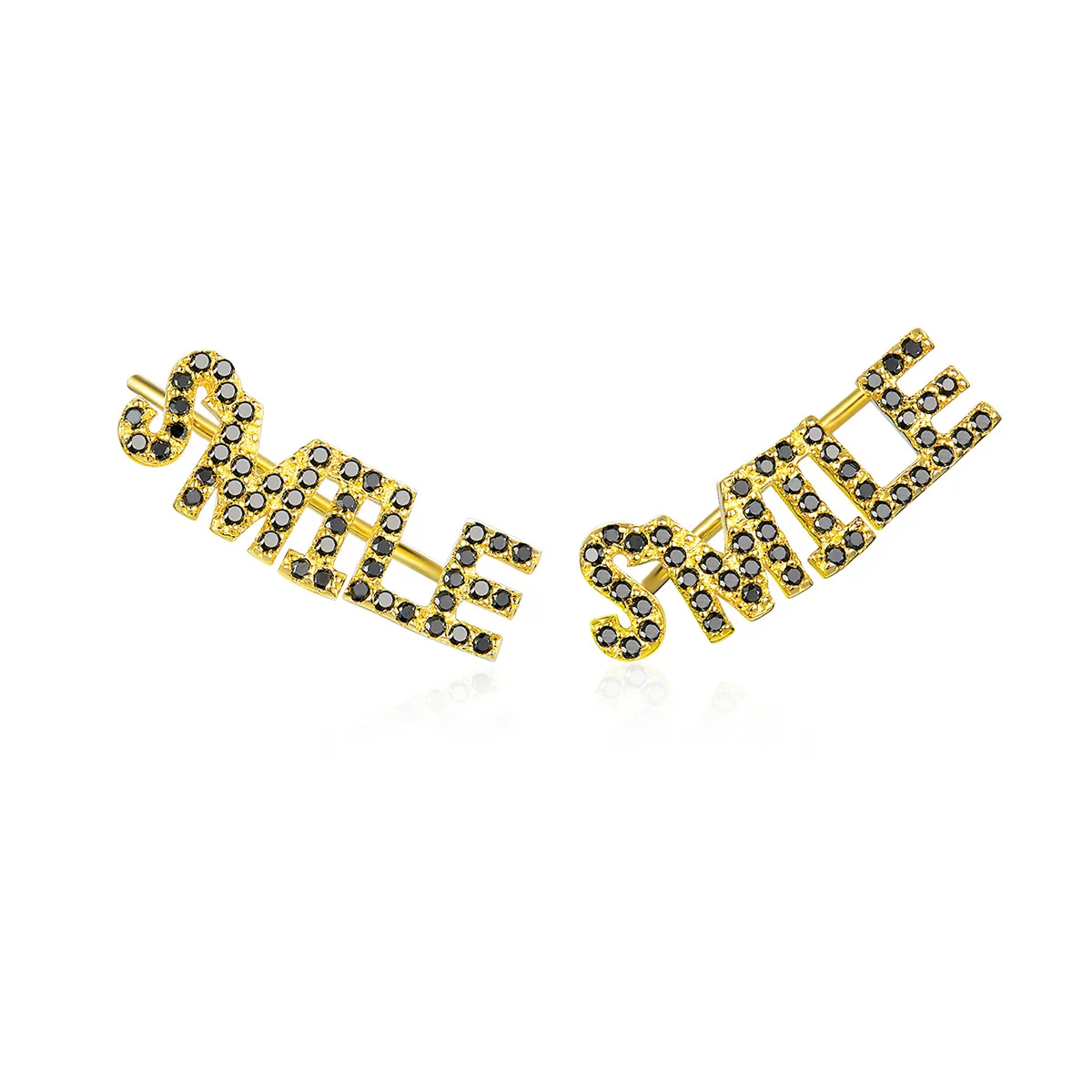 pandora style smile stud earrings sce764