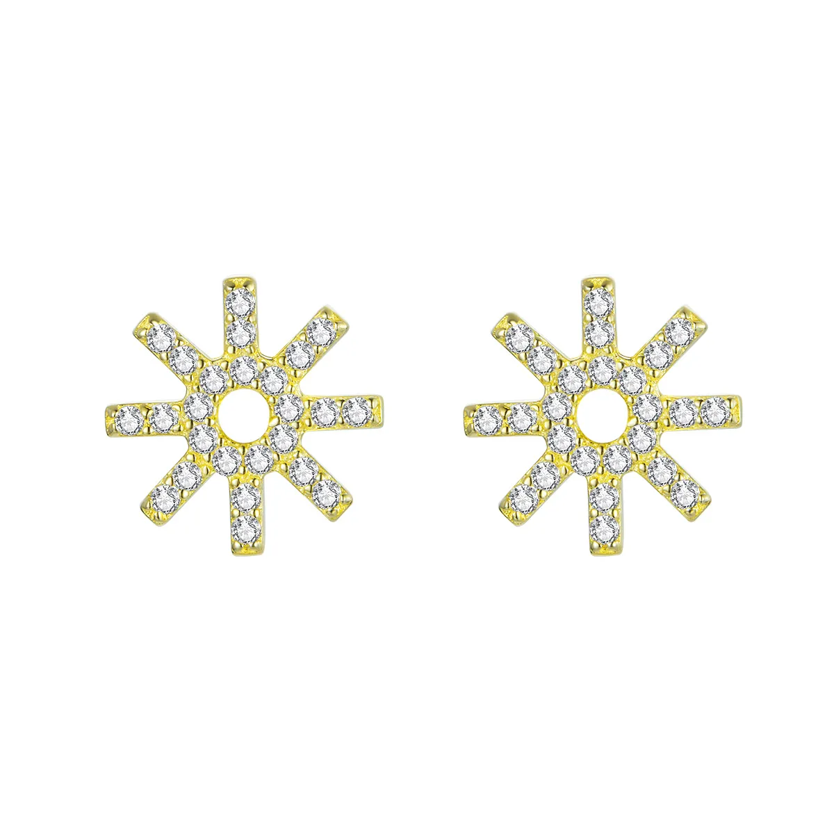 pandora style star stud earrings bse257