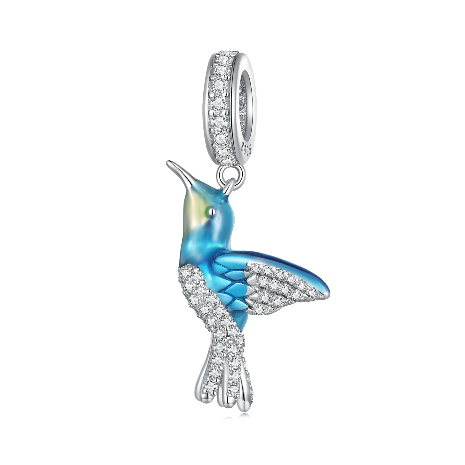 kingfisher pendant charm in the pandora style bsc858