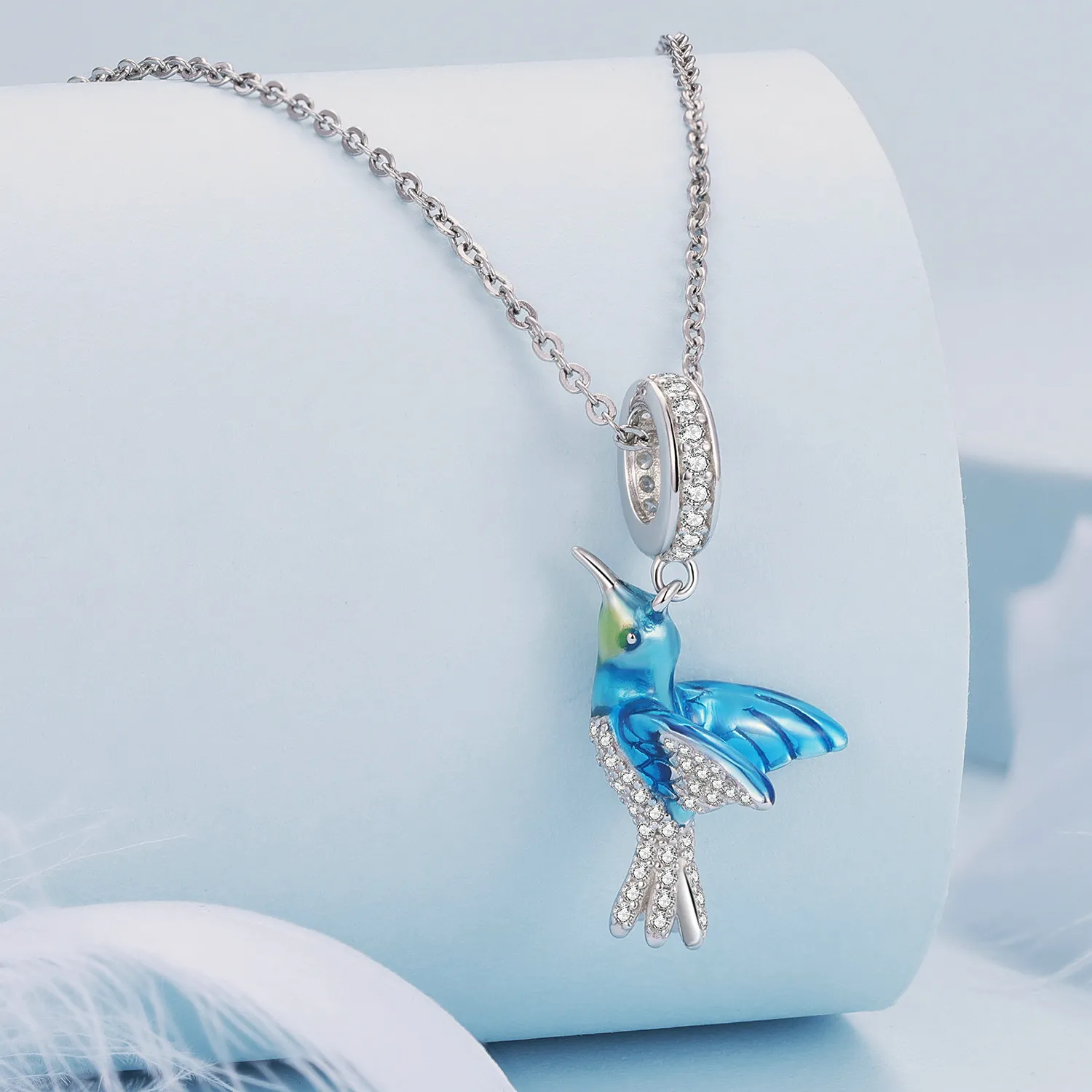 Kingfisher Pendant Charm in the Pandora style - BSC858