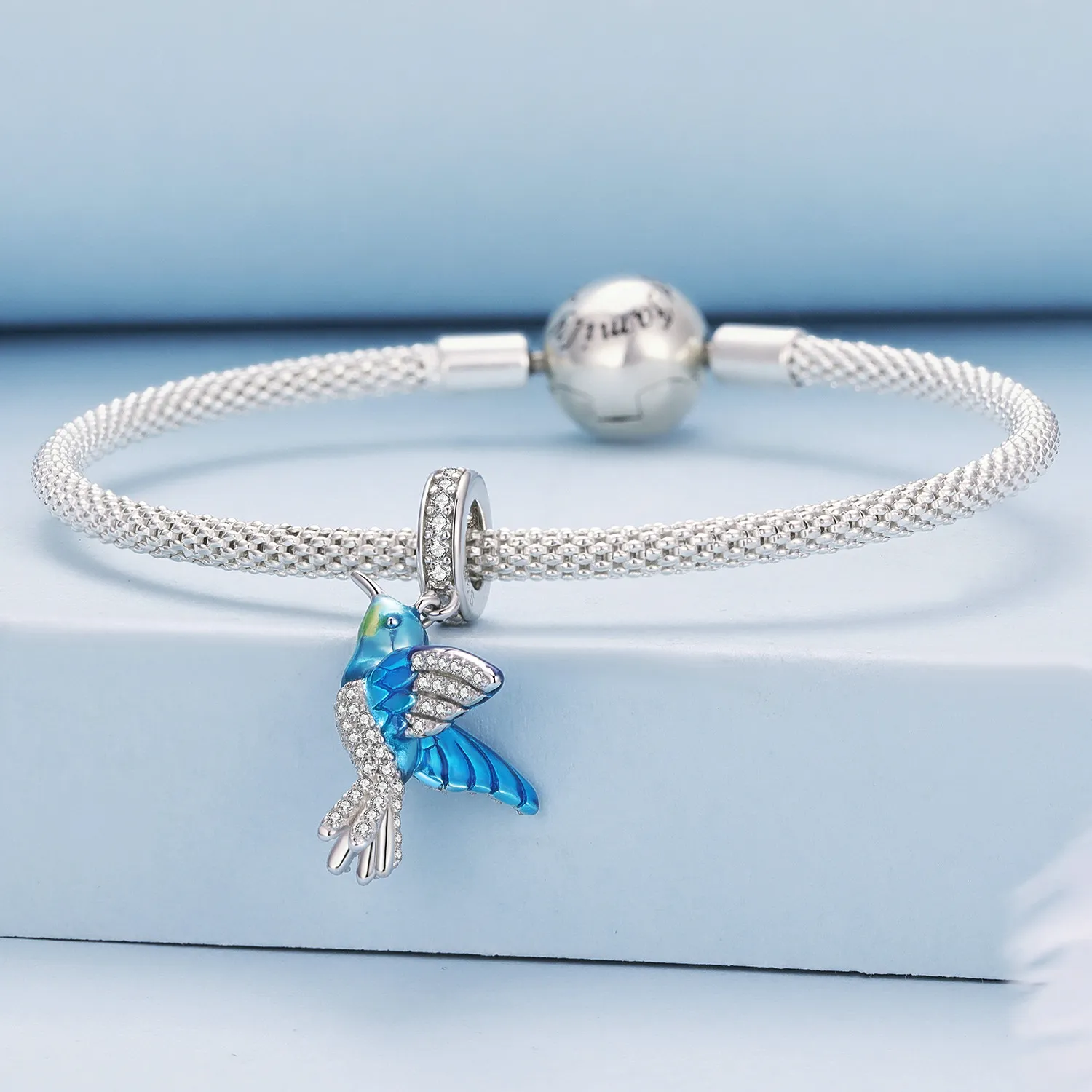 Kingfisher Pendant Charm in the Pandora style - BSC858