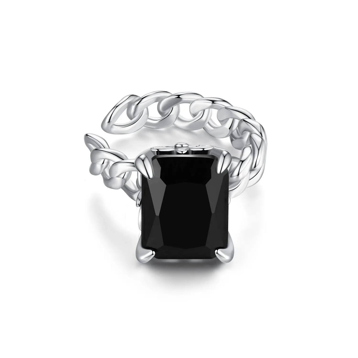 pandora style black zirconium ear clip bse847