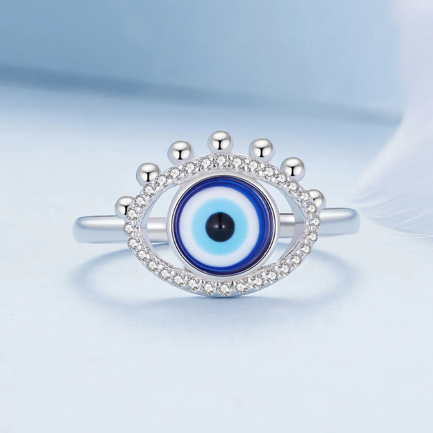 Pandora Style Devil Eye Ring - BSR445