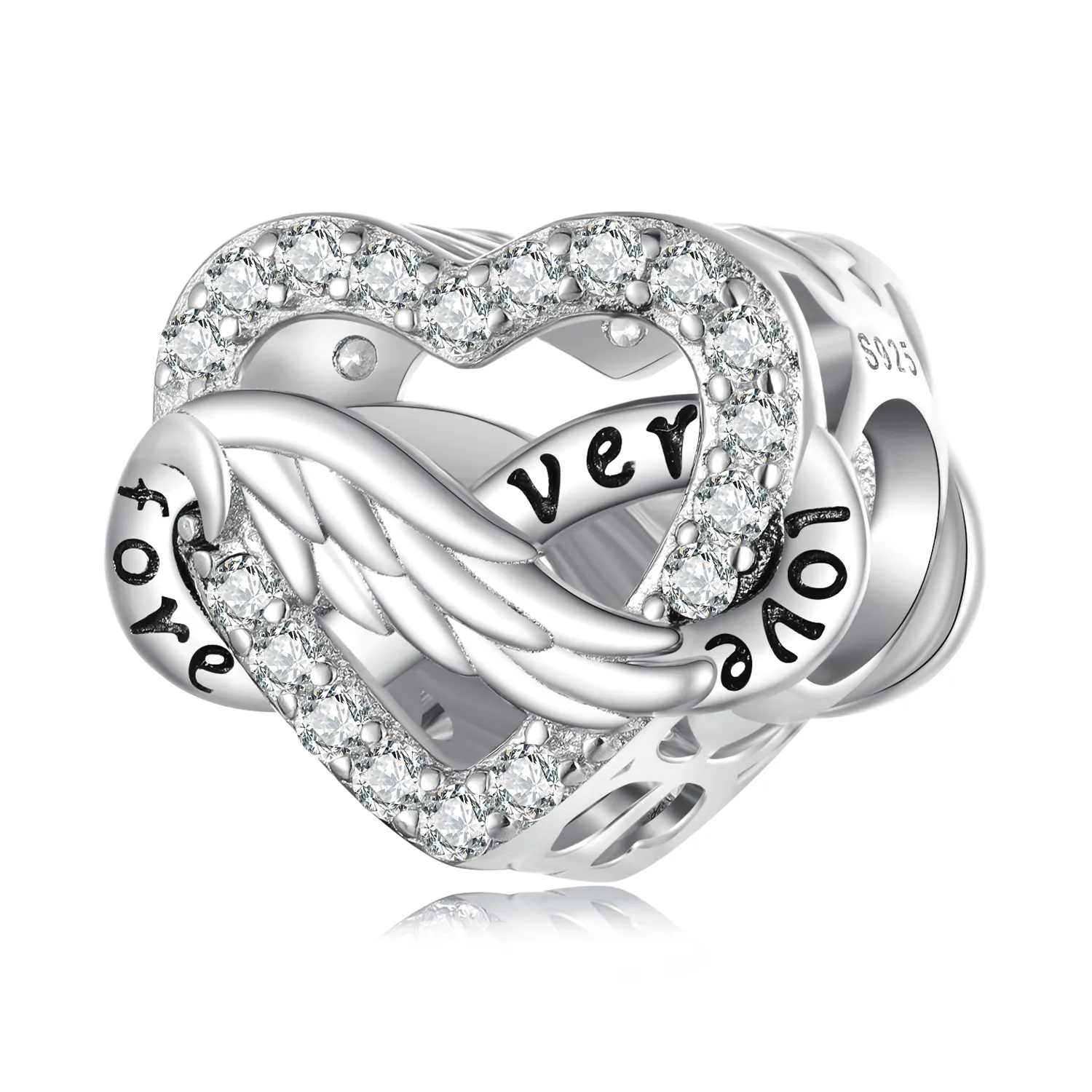 pandora style eternal heart charm bsc853