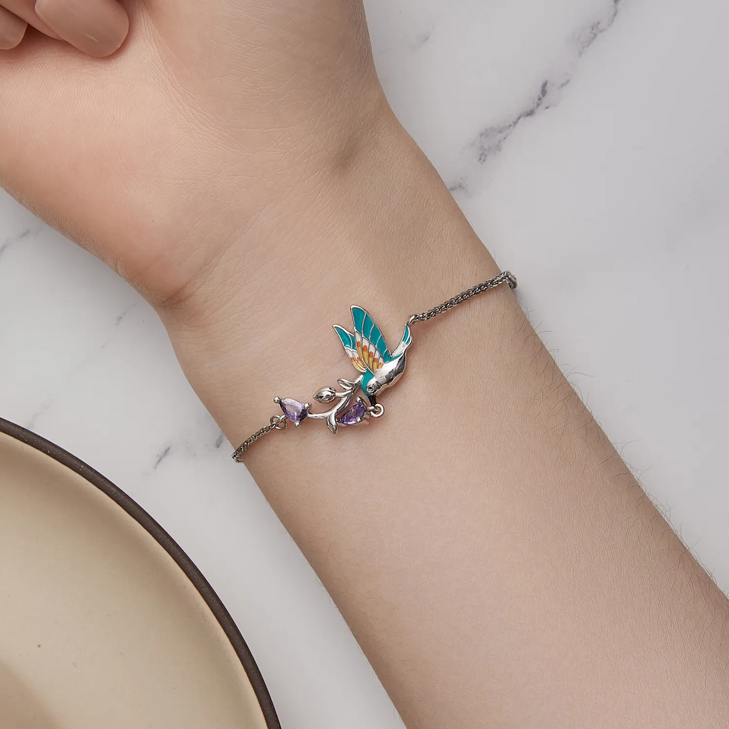 Pandora Style Kingfisher Bracelet - BSB126