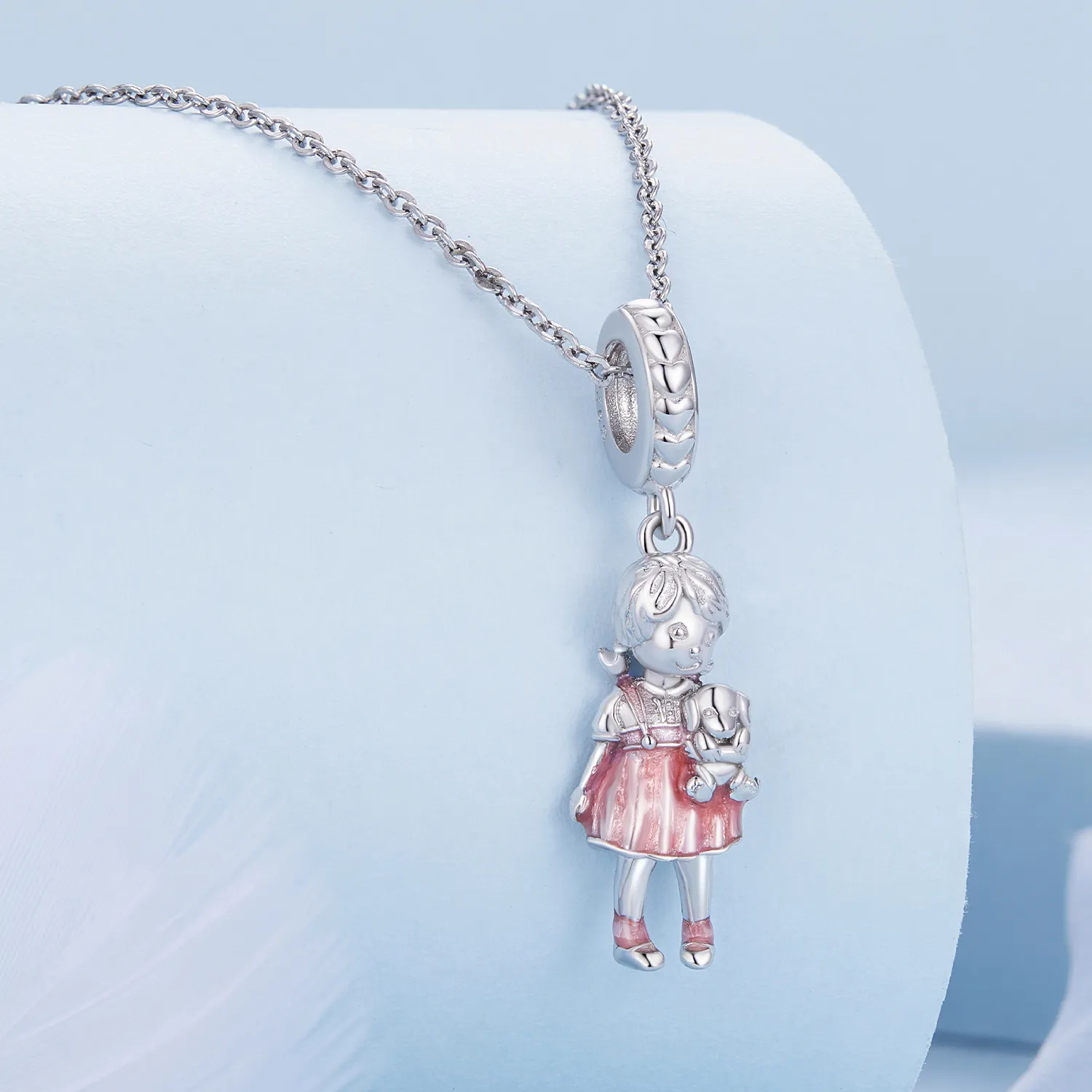 Pandora Style Little Girl Pendant Charm - BSC878