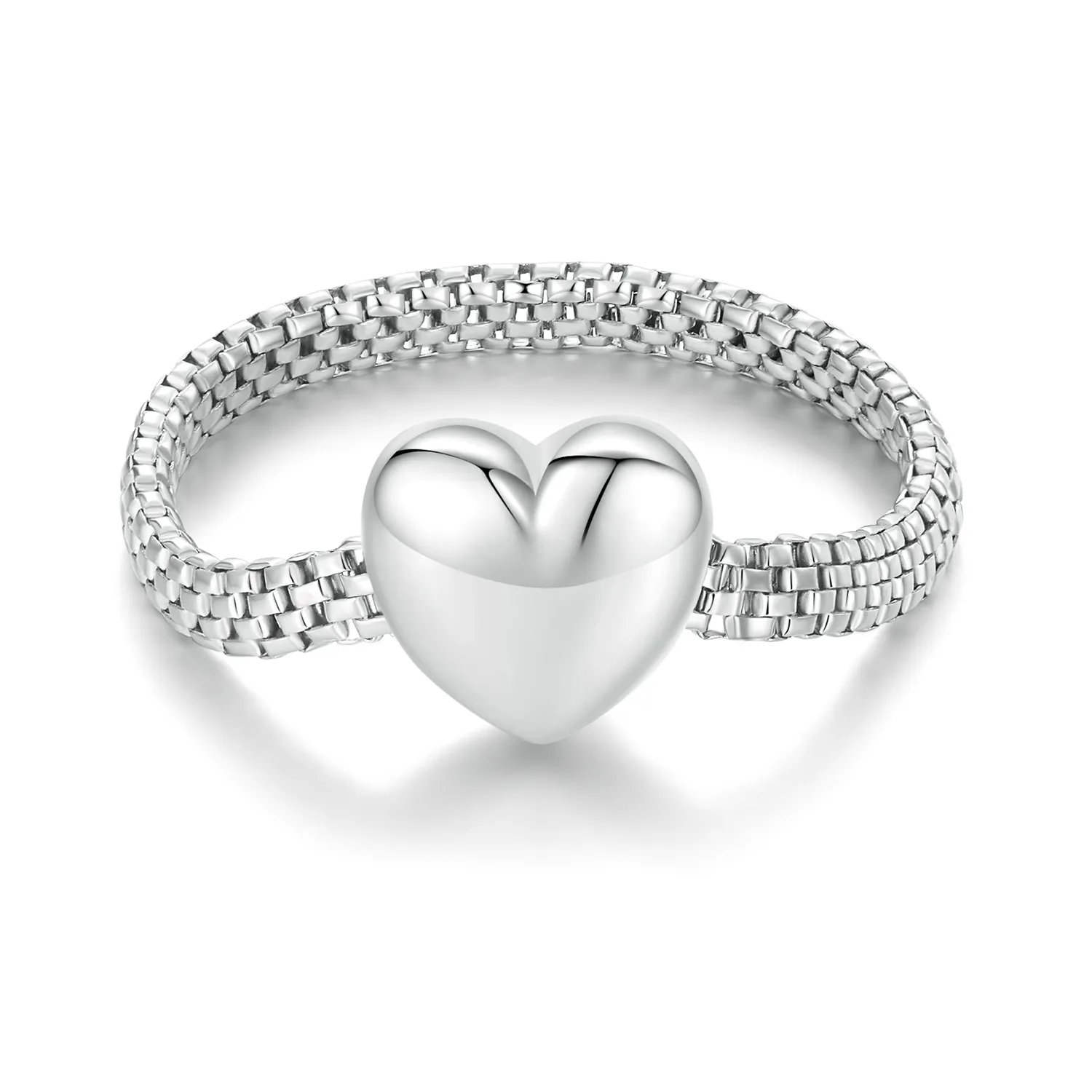 pandora style love chain ring bsr422