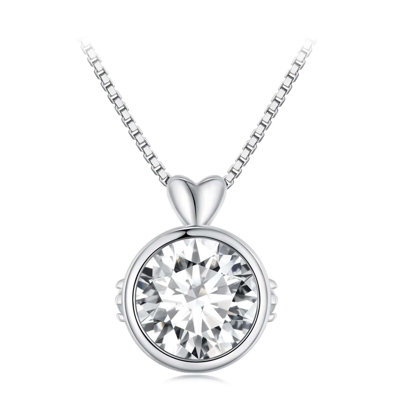 Pandora Style Necklace with 1 Carat Moissanite - MSN013