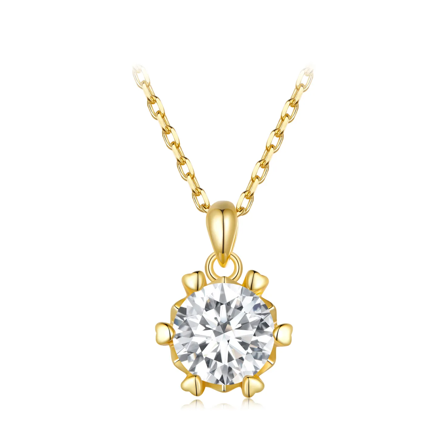 Pandora Style Necklace with Luxury Moissanite - MSN006-B