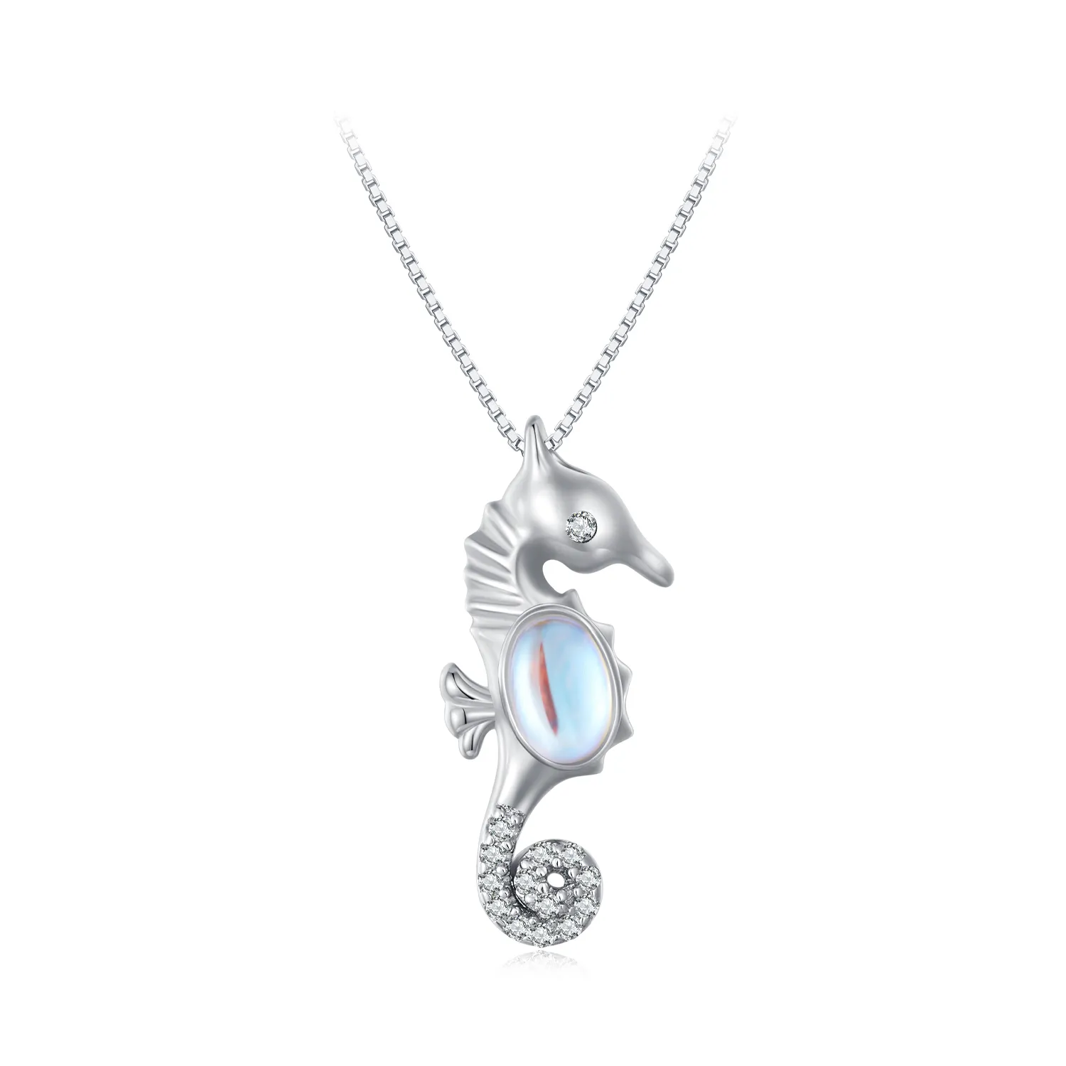 Pandora Style Necklace with Seahorse - BSN332