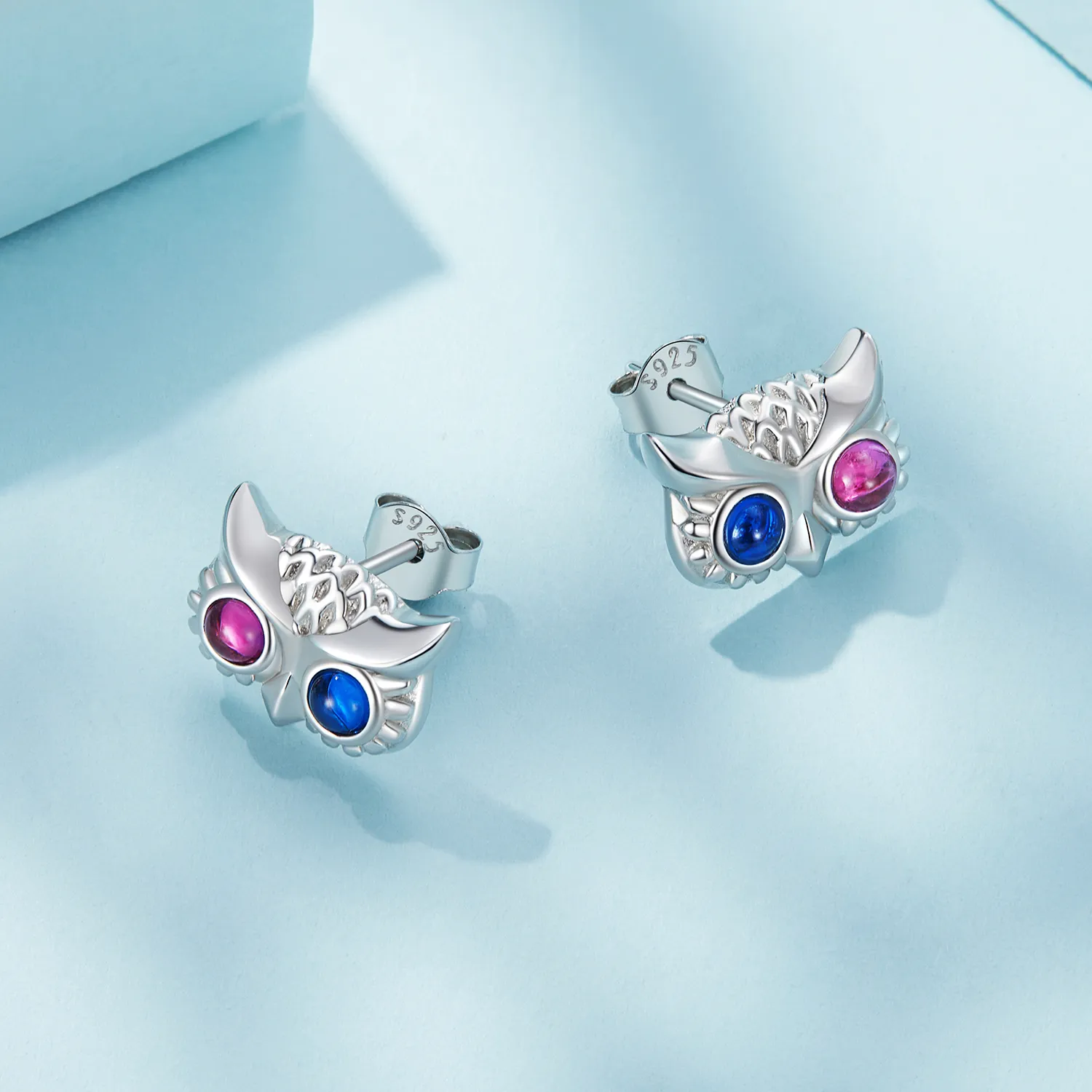 Pandora Style Owl Stud Earrings - SCE1602