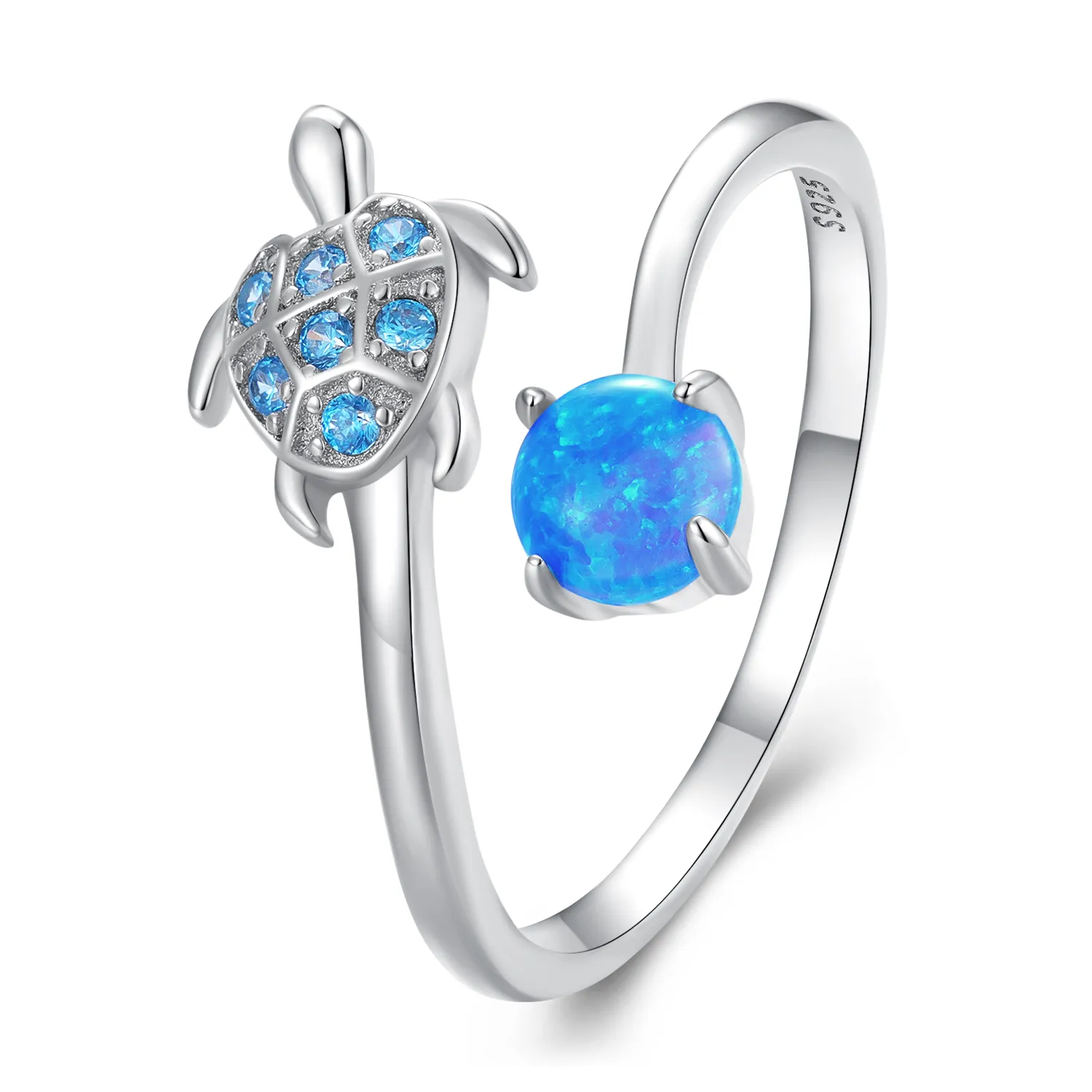 Pandora Style Sea Turtle Ring - SCR928