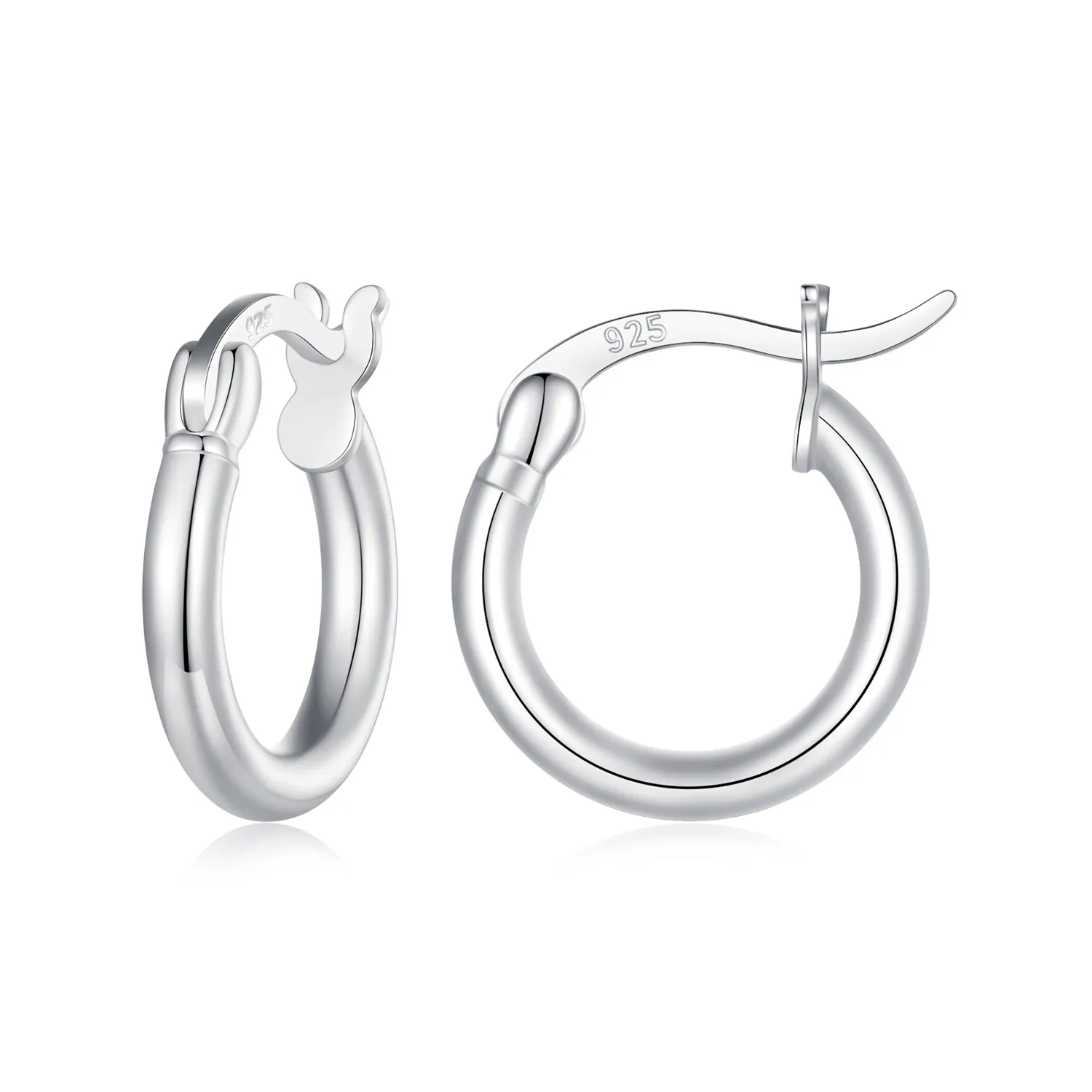 Pandora Style Small Circle Hoops Earrings - SCE1608-S