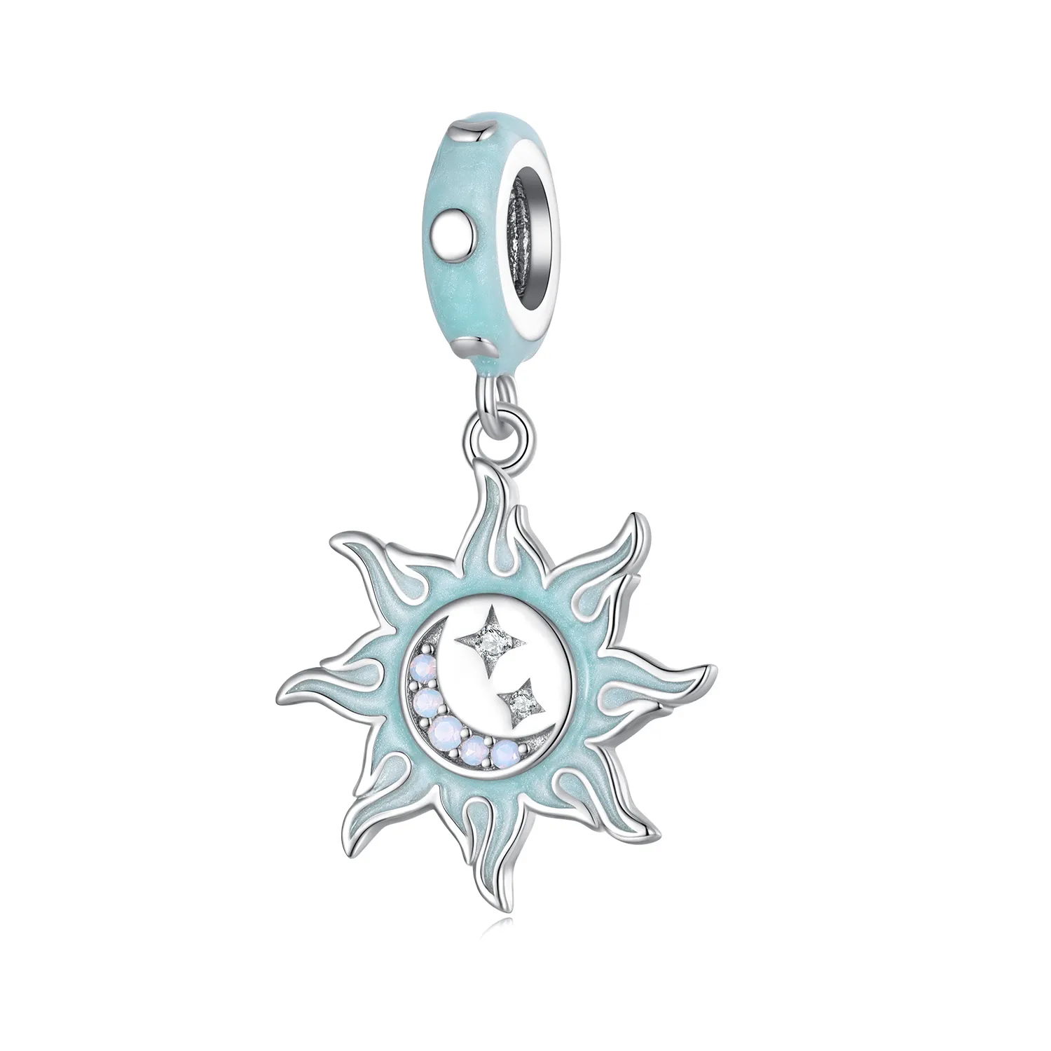 Pandora Style Sun And Moon Pendant Charm - BSC855