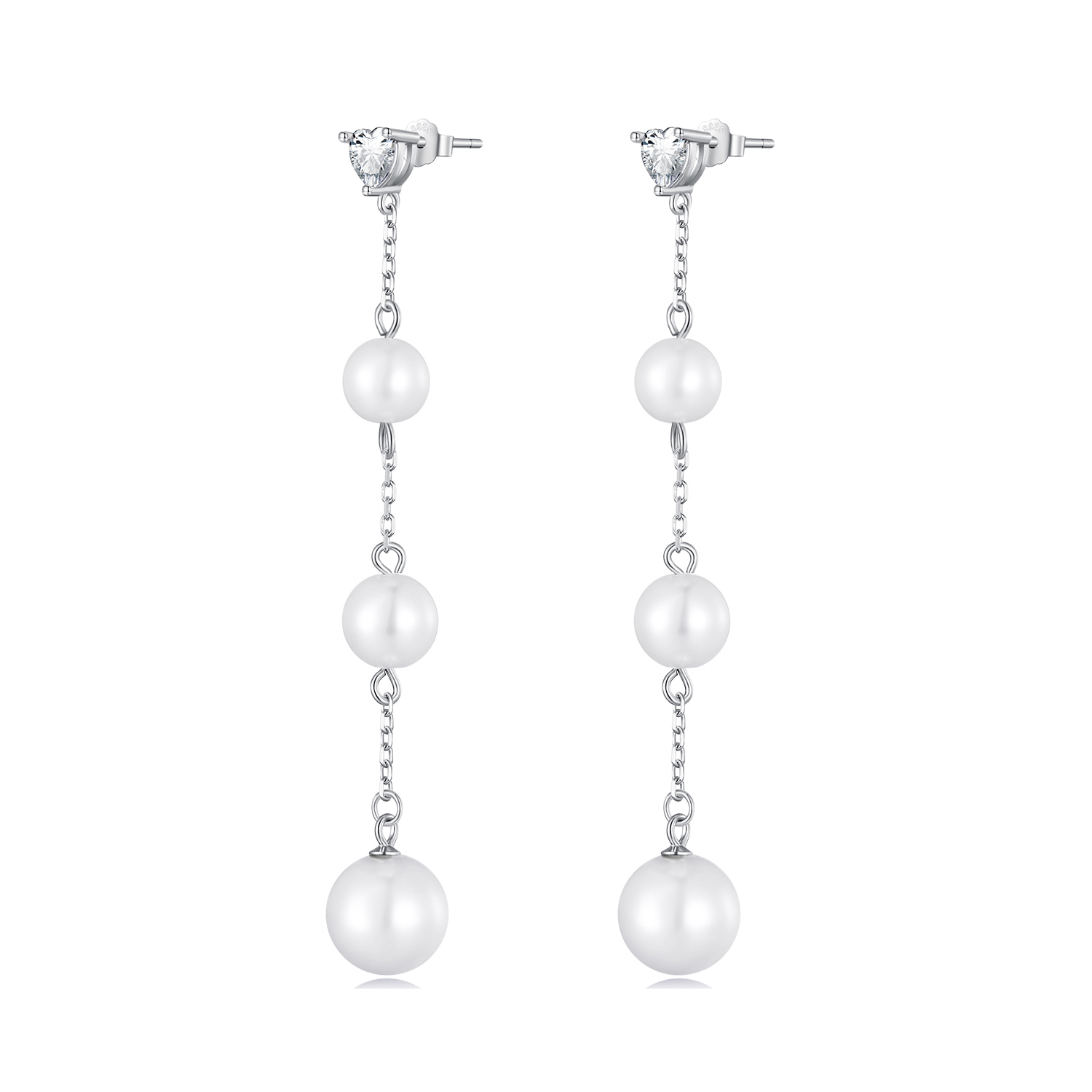 pandora style tassel bead dangle earrings sce1601