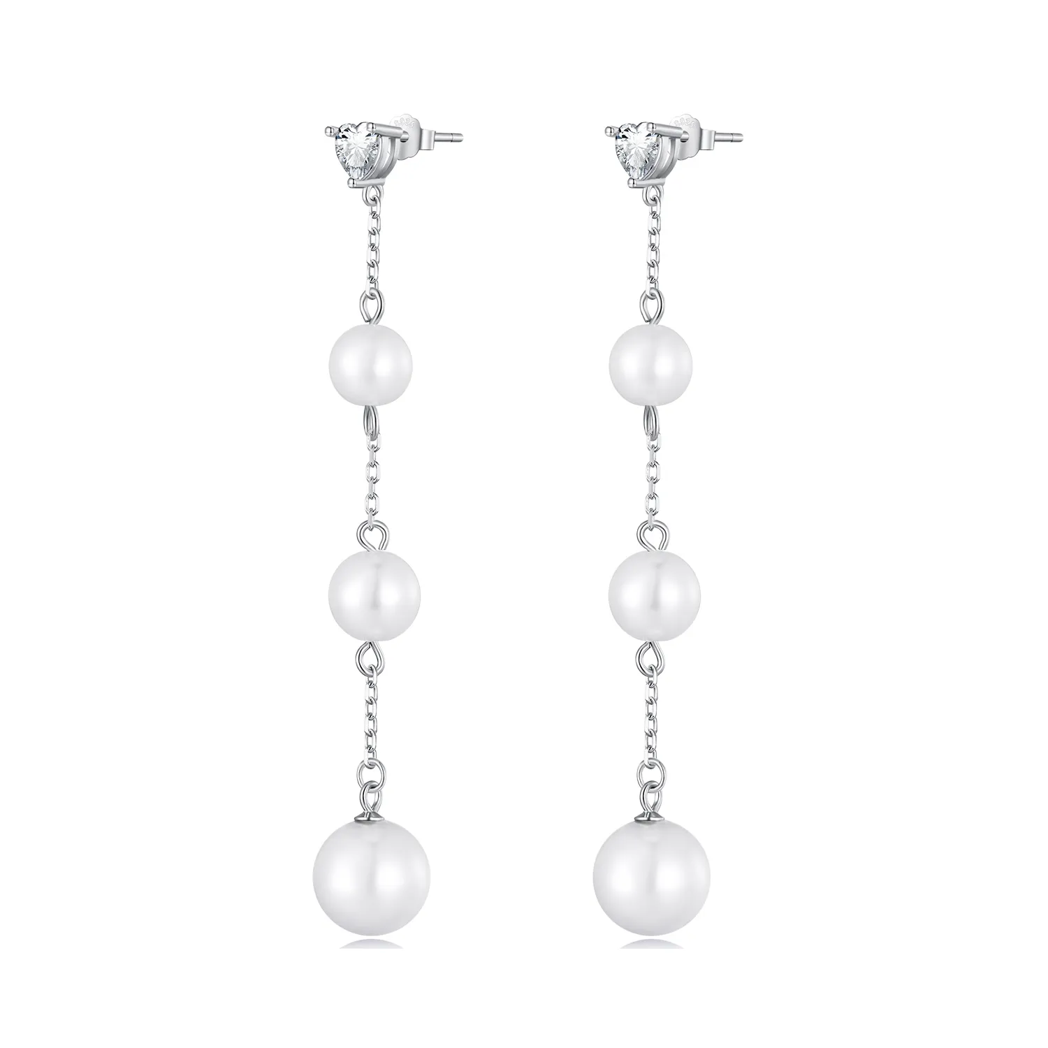 Pandora Style Tassel Bead Dangle Earrings - SCE1601