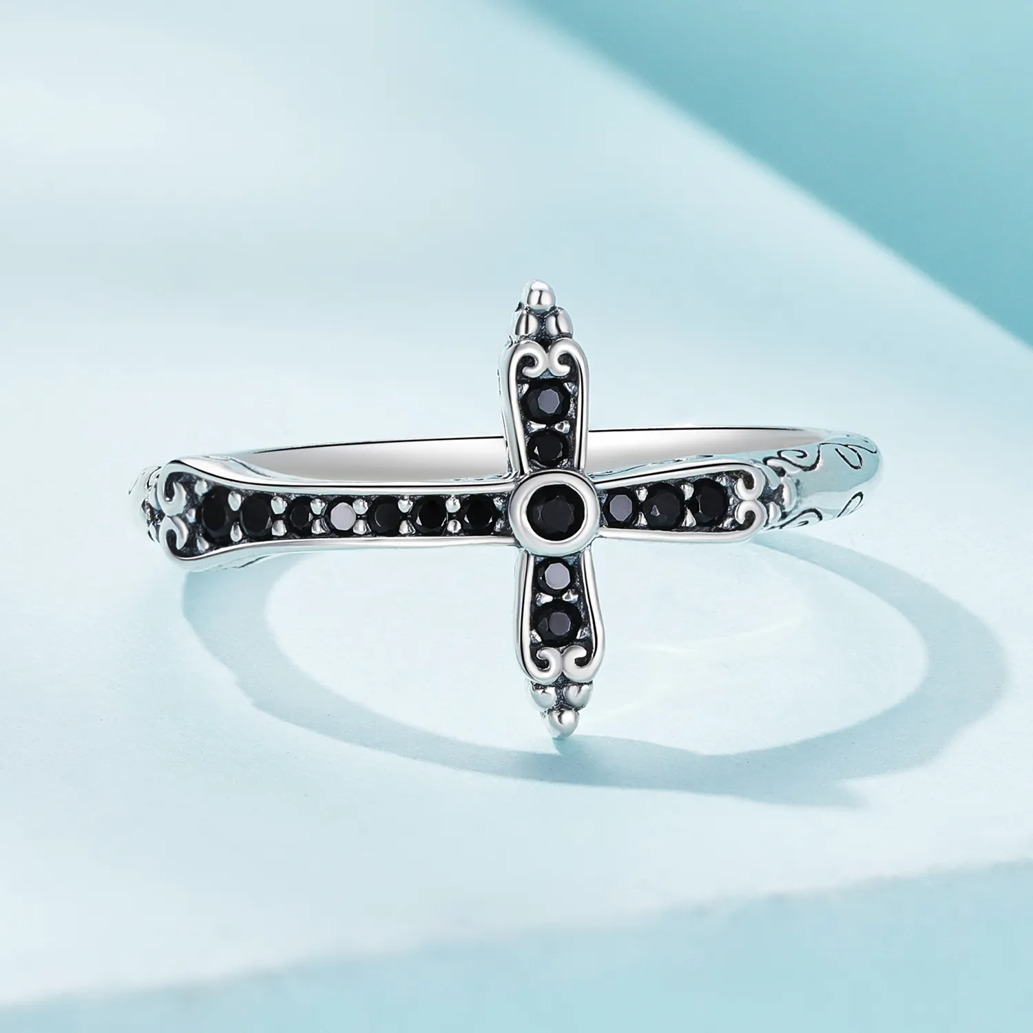 Pandora Style Vintage Cross Ring - SCR930