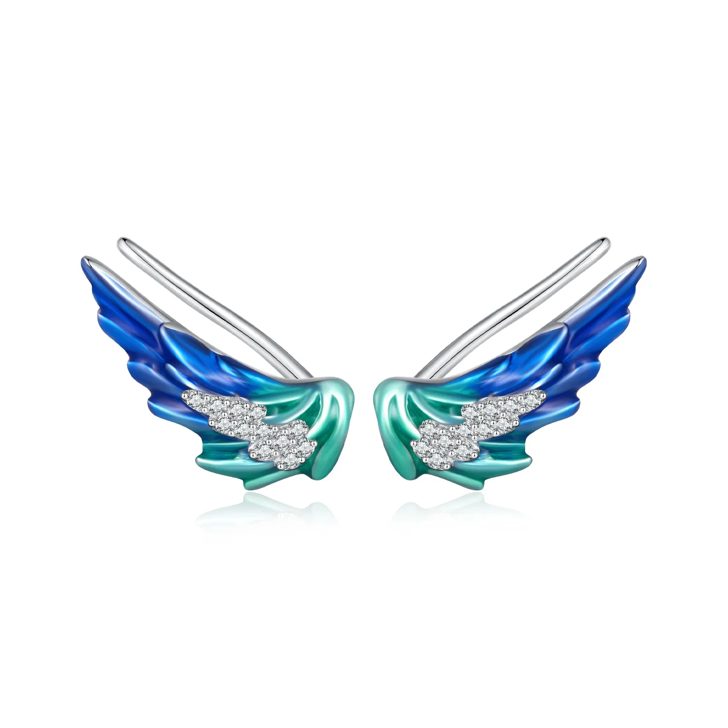 pandora style wing stud earrings bse852