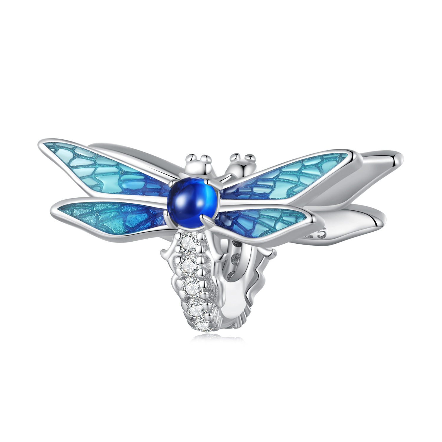 pandora inspired delicate dragonfly charm bsc859