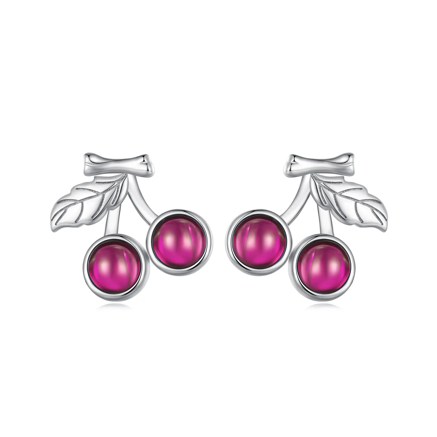 Pandora-style Cherry Stud Earrings - SCE1604