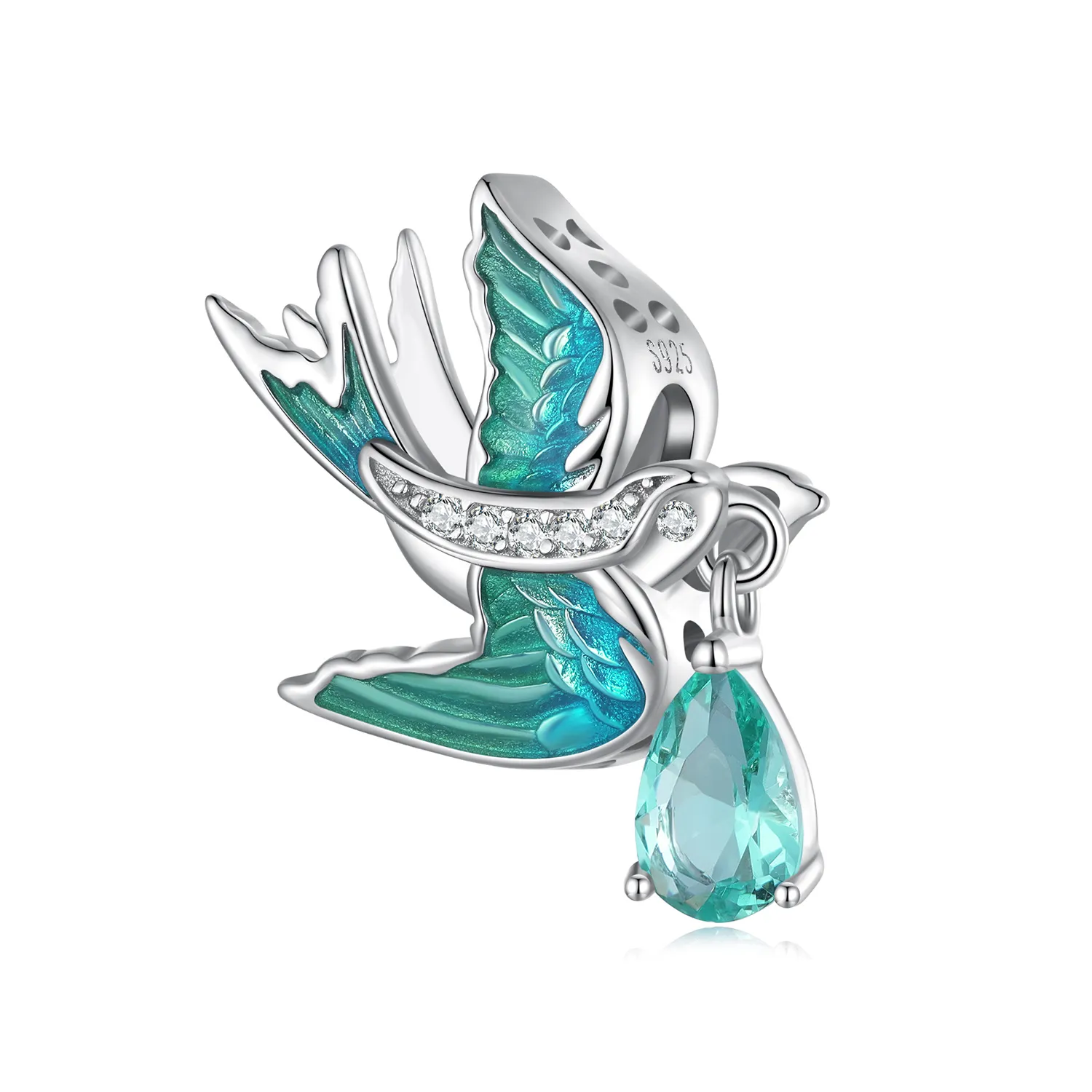 Pandora-style Swallow Charm - BSC865!