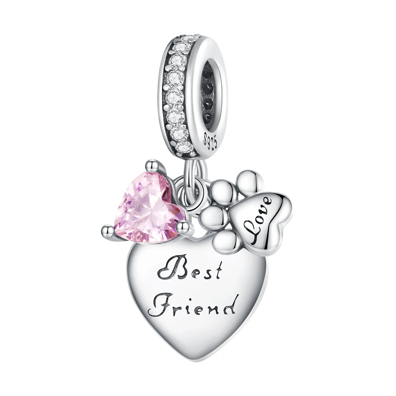 Forever Friends Charm in Pandora Style - SCC2436