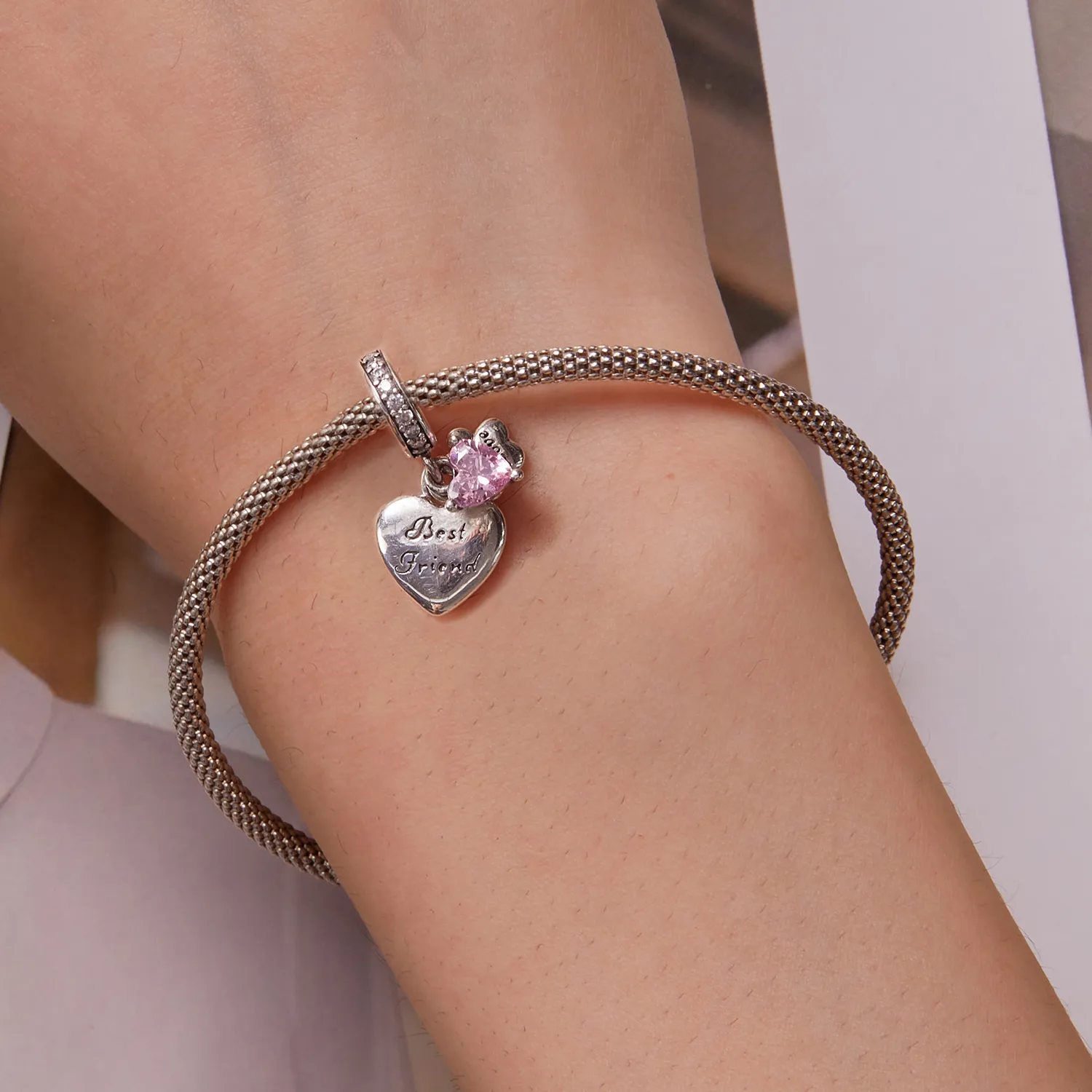 Forever Friends Charm in Pandora Style - SCC2436