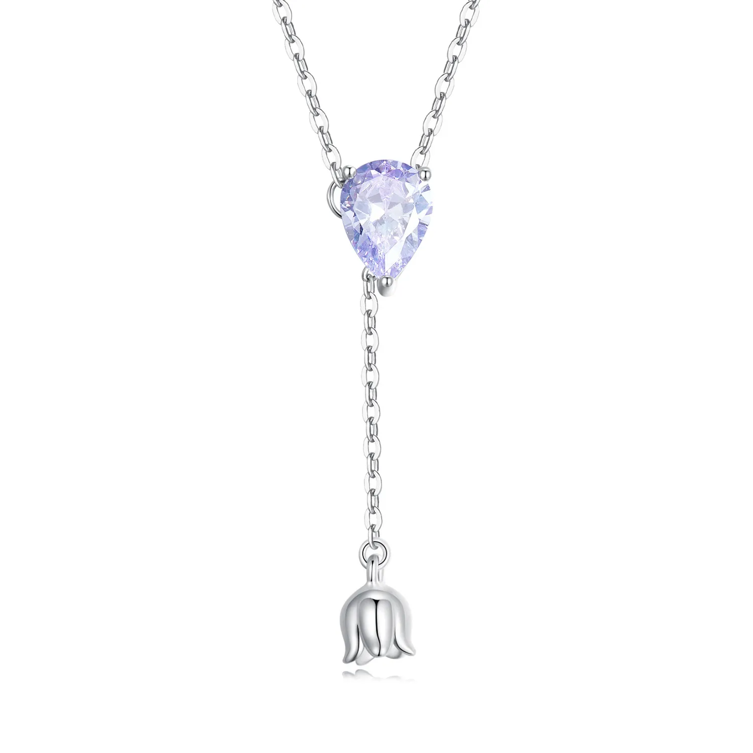 pandora style amethyst necklace bsn271