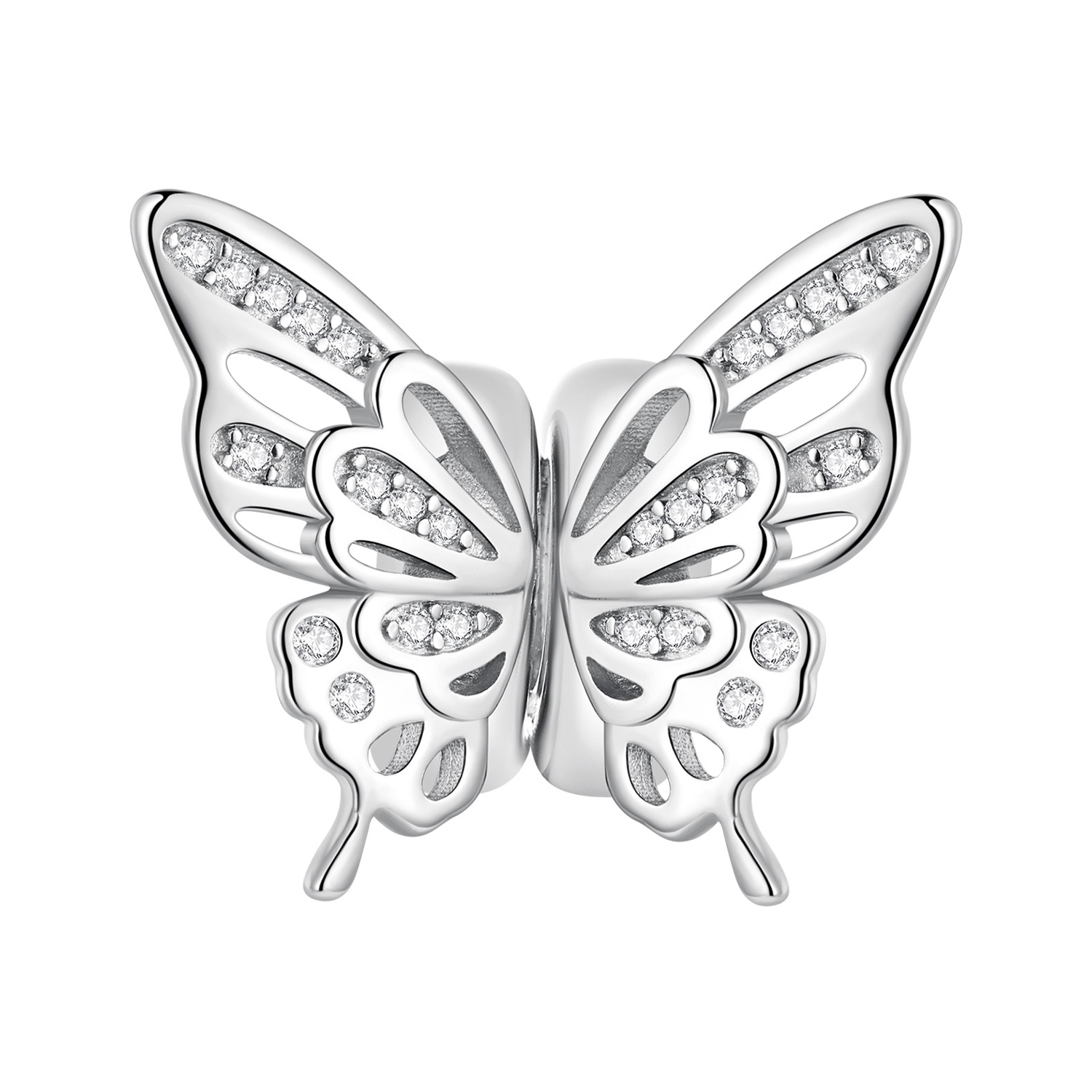 pandora style butterflies spacer charm bsc823