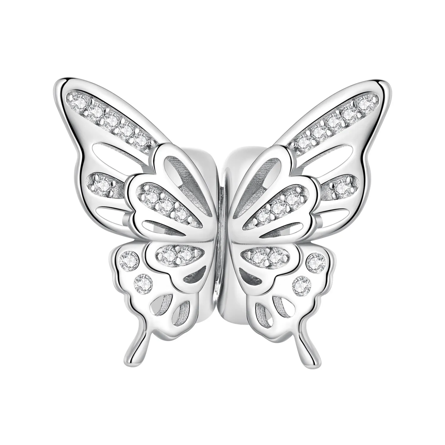 Pandora Style Butterflies Spacer Charm - BSC823