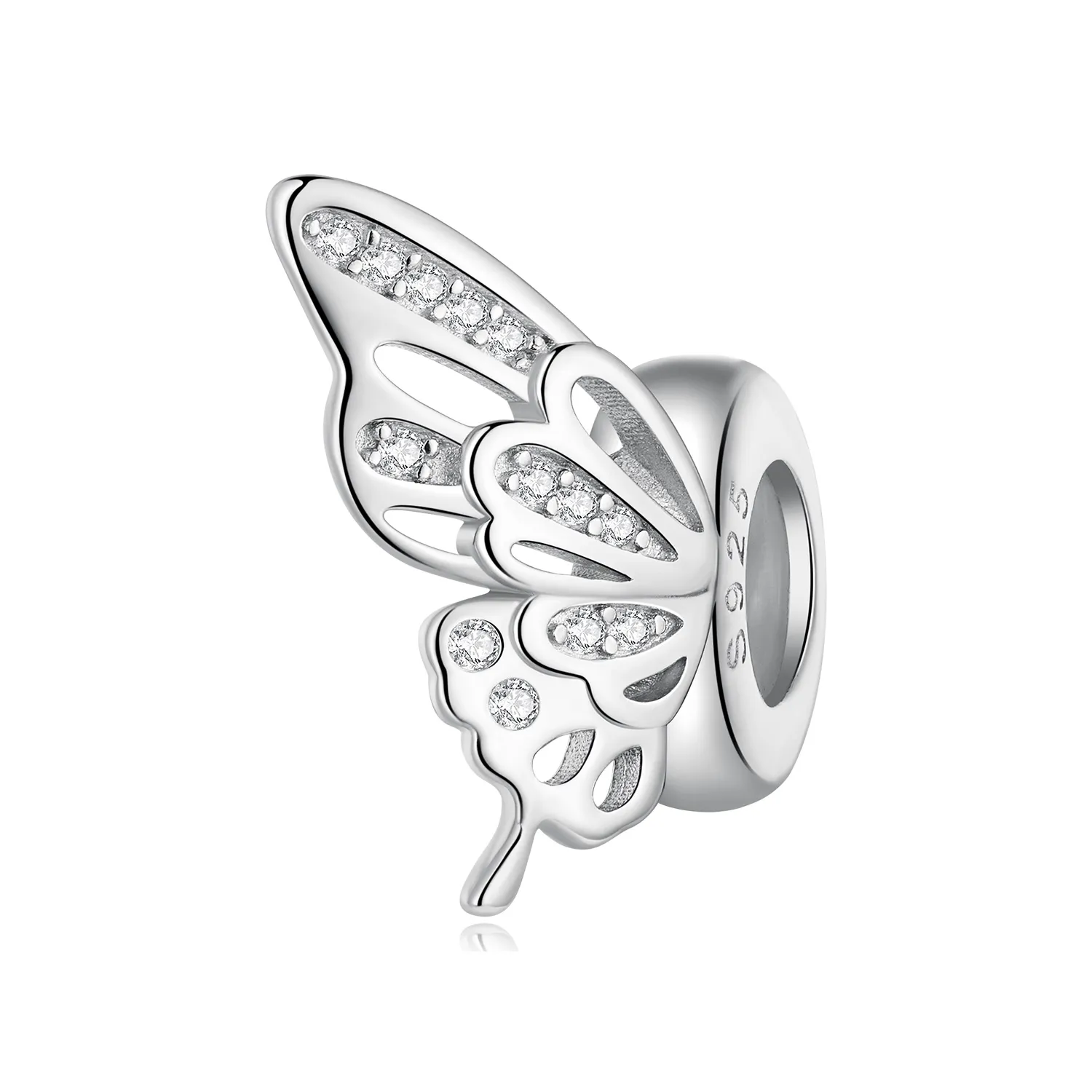 Pandora Style Butterflies Spacer Charm - BSC823