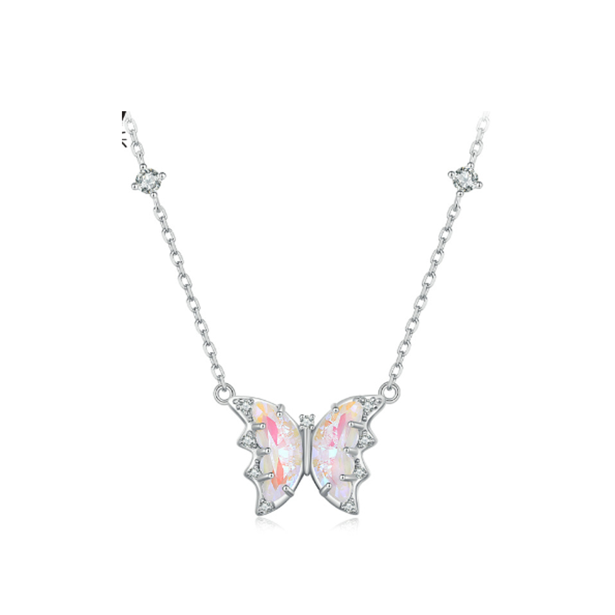 pandora style butterfly necklace bsn345