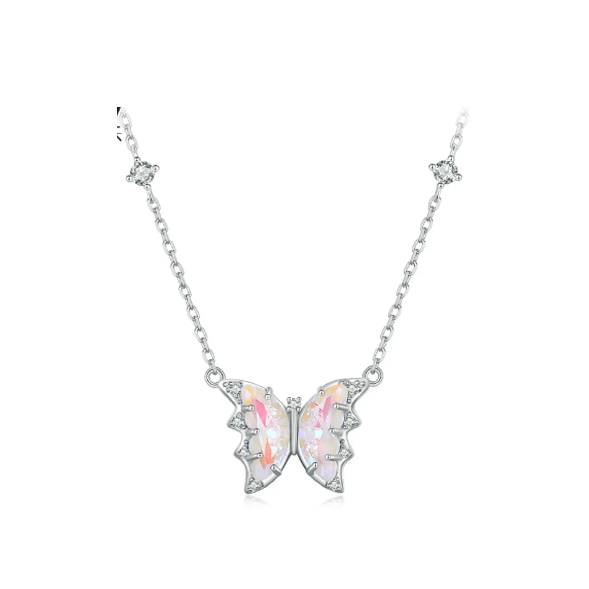 Pandora Style Butterfly Necklace - BSN345