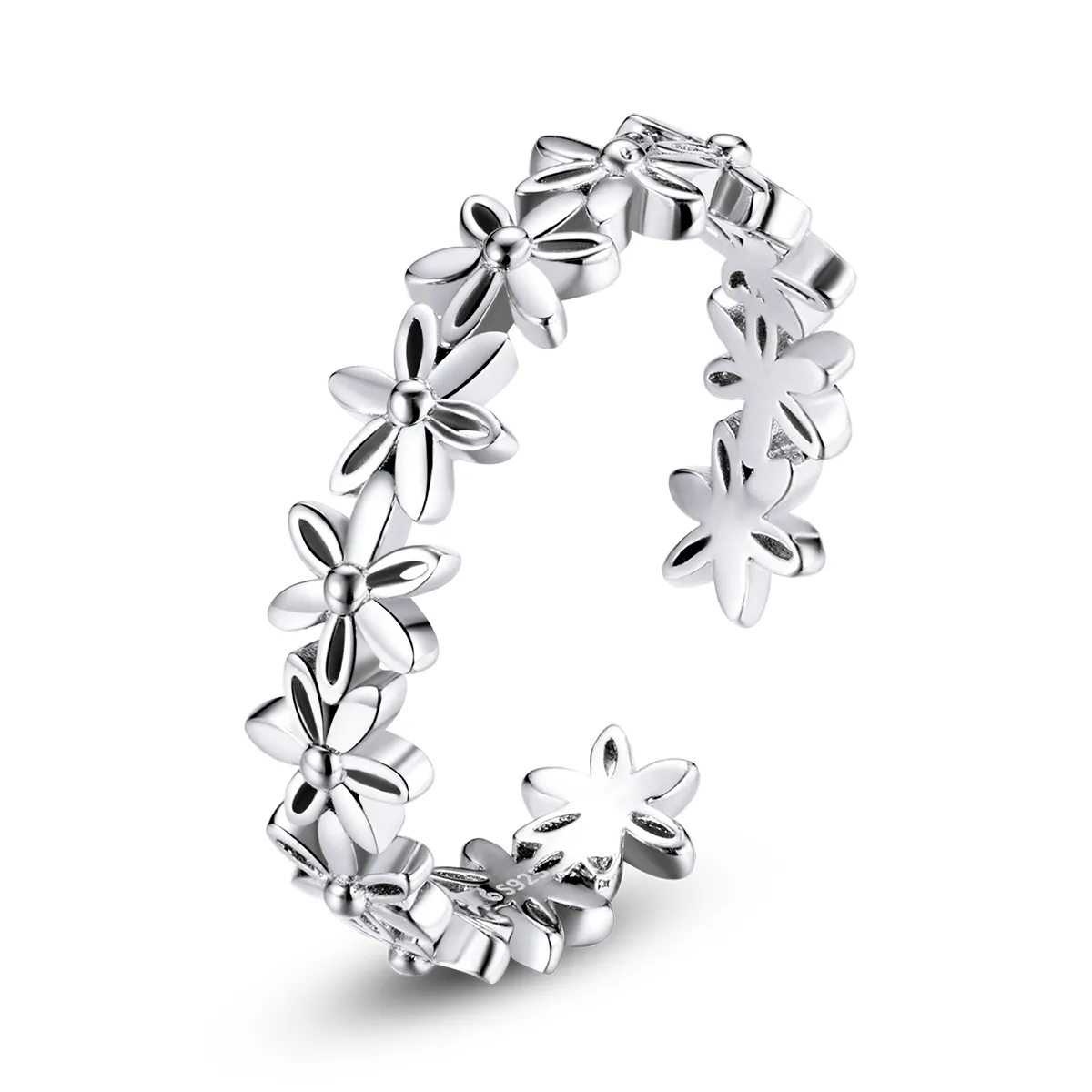 pandora style daisy band ring bsr184