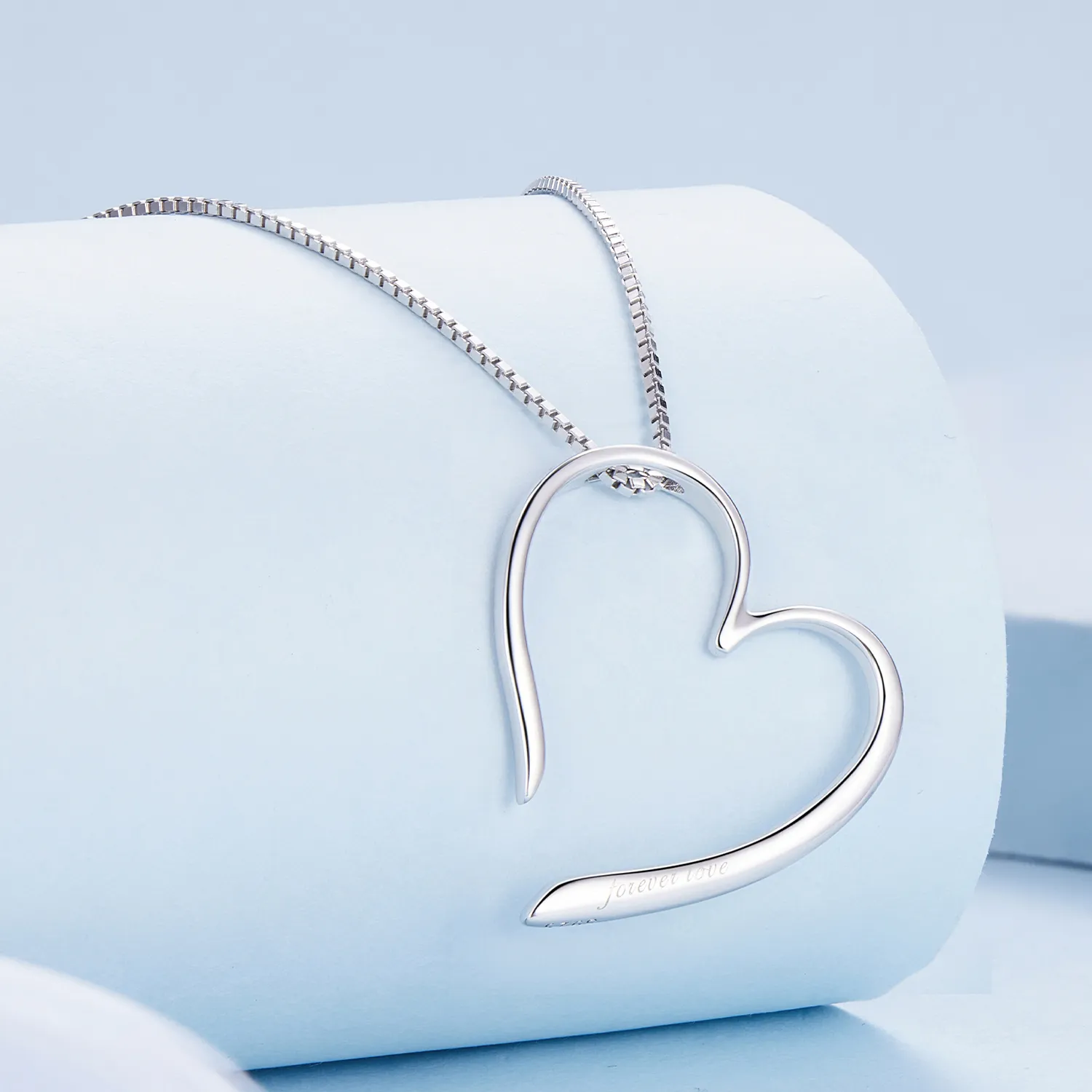 Pandora Style Freehand Heart Necklace - BSN341